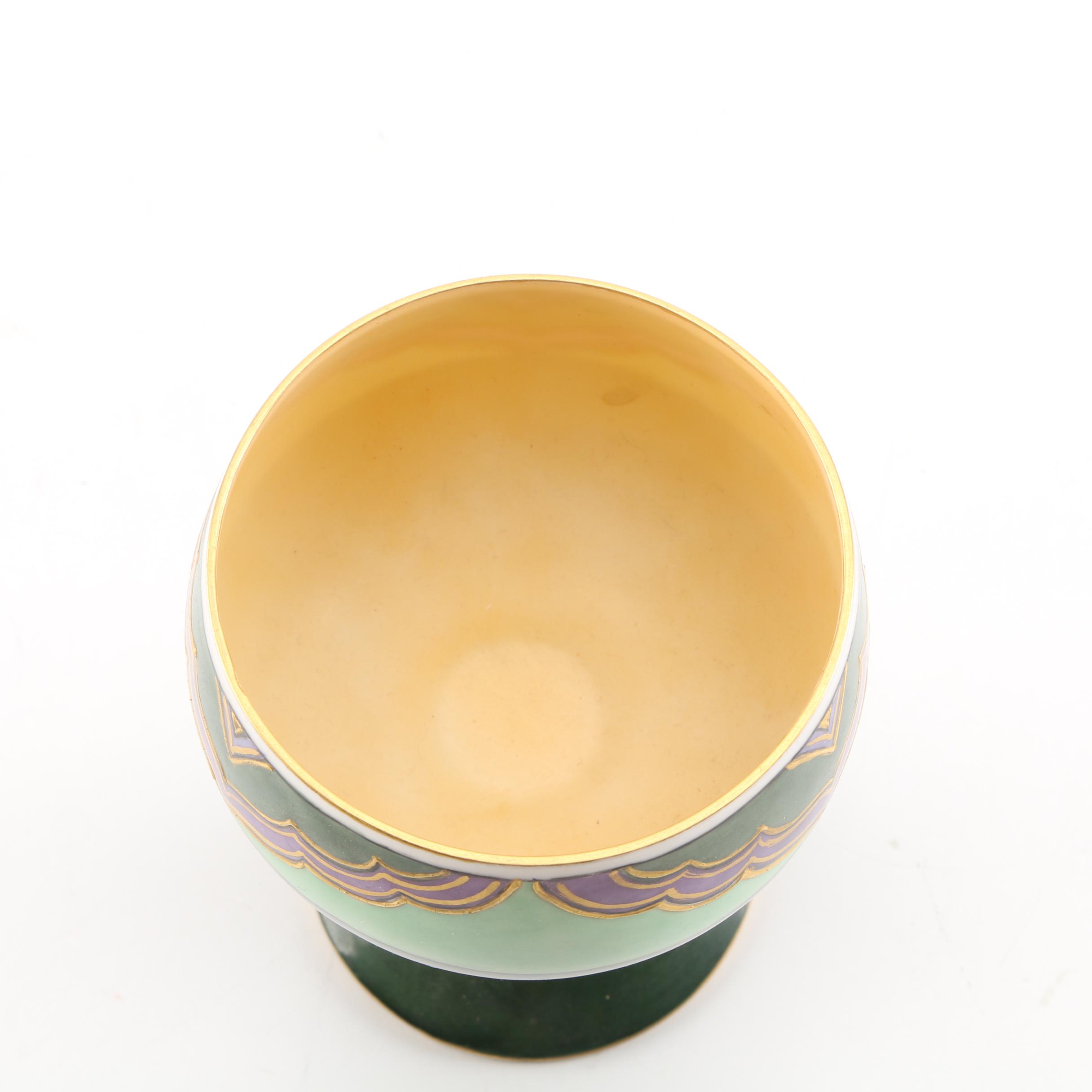 RC Royal Bavaria Hand-Painted Porcelain Punch Goblets