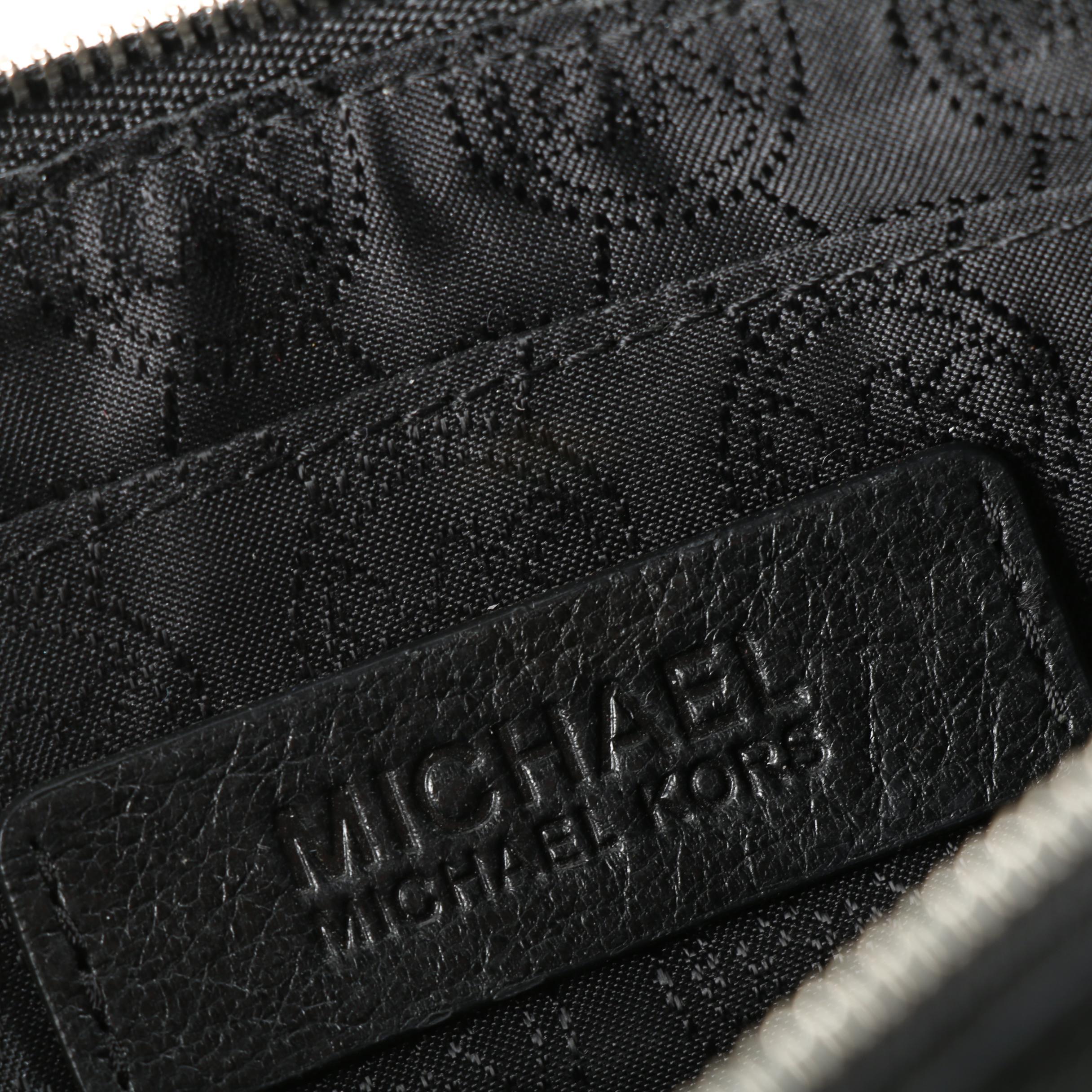 MICHAEL Michael Kors Leather Wristlet and Tory Burch Cosmetics Bag