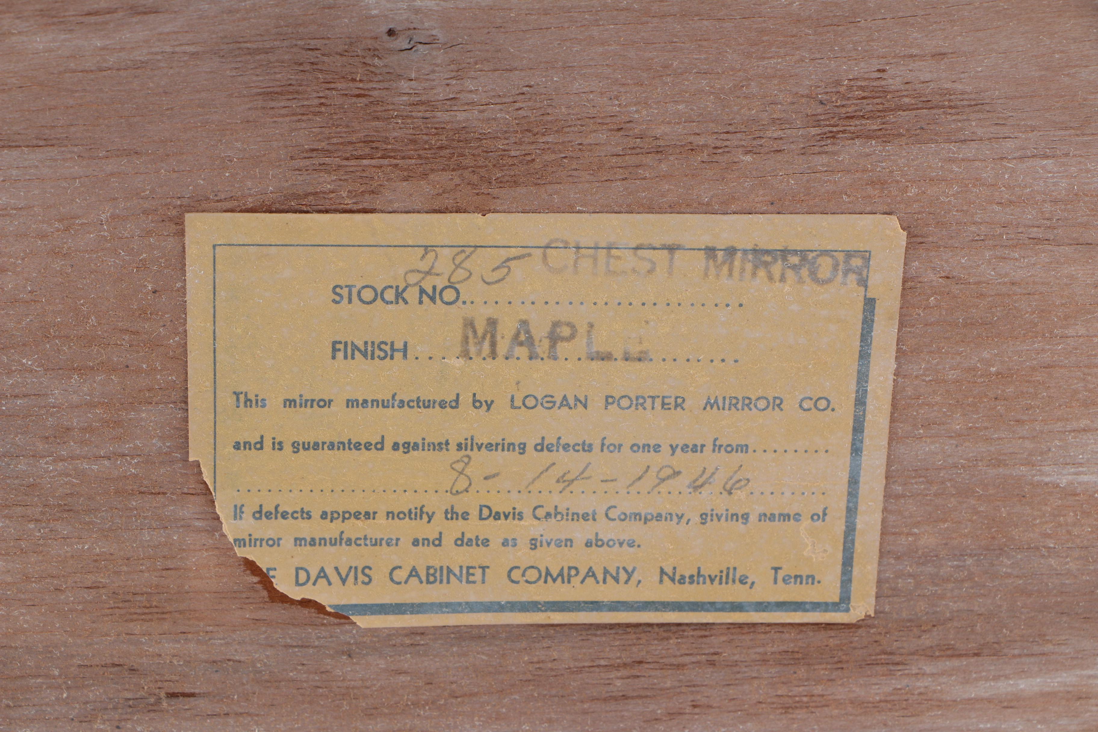 Logan Porter Maple Chest Mirror