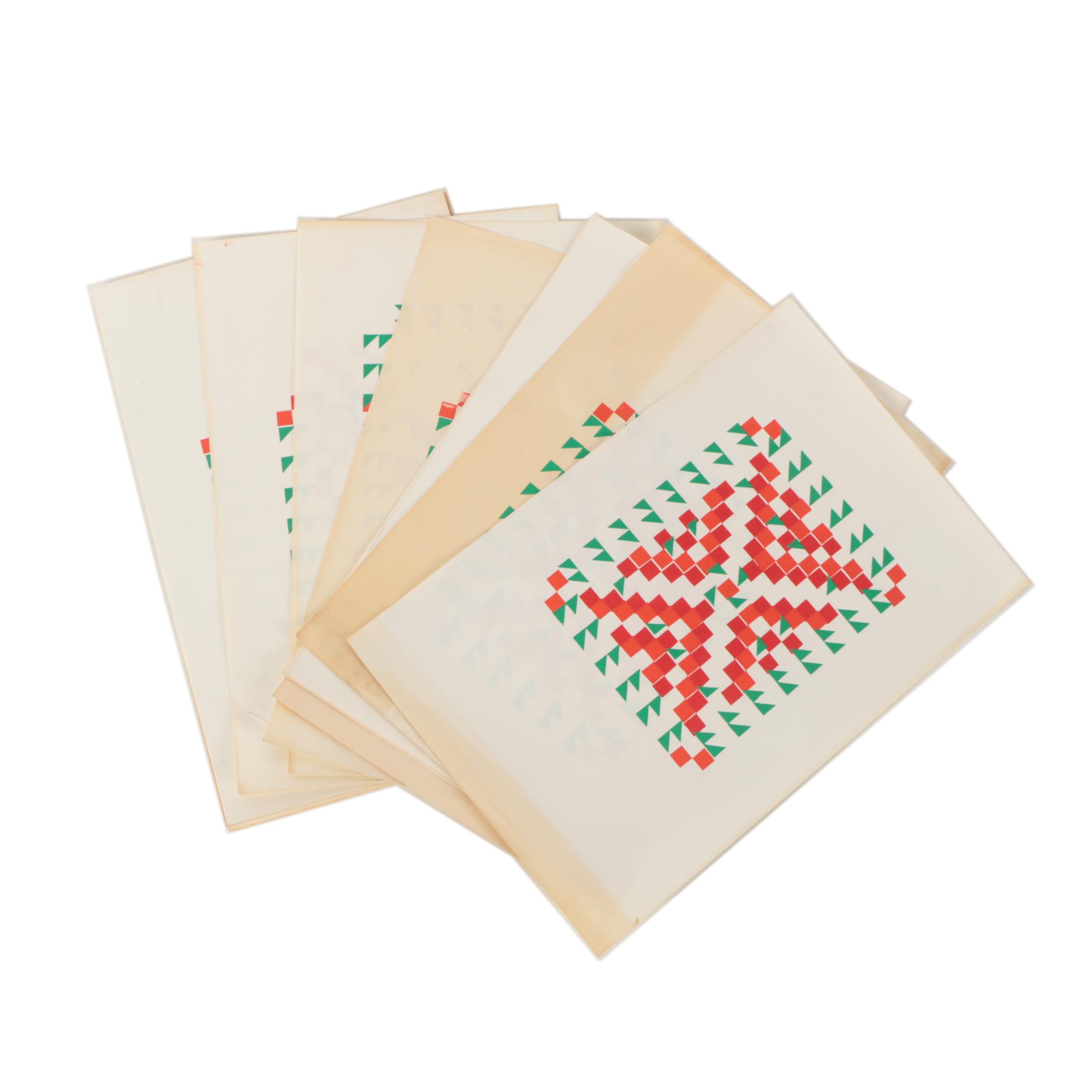 Relief Prints of Abstract Compositions