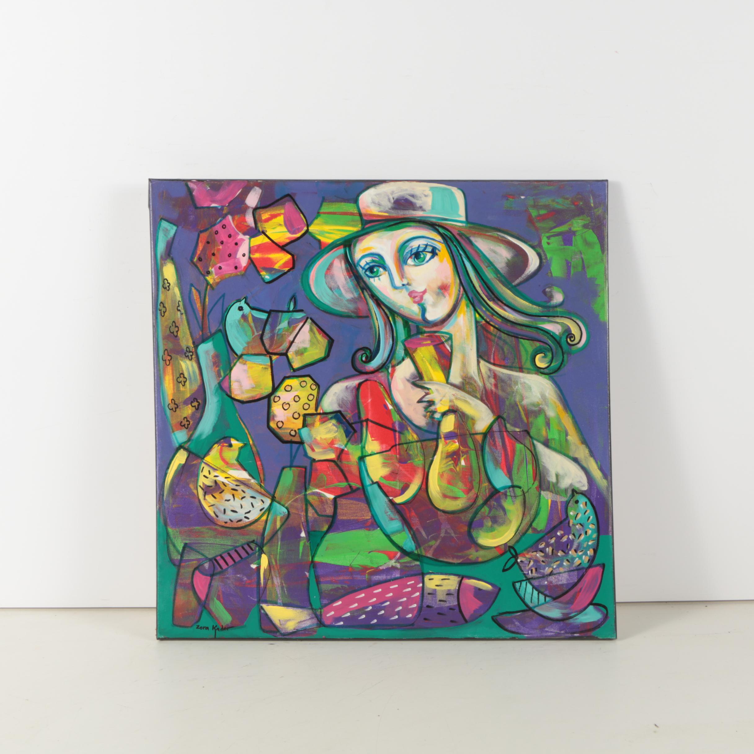 Zora Kader Acrylic Painting