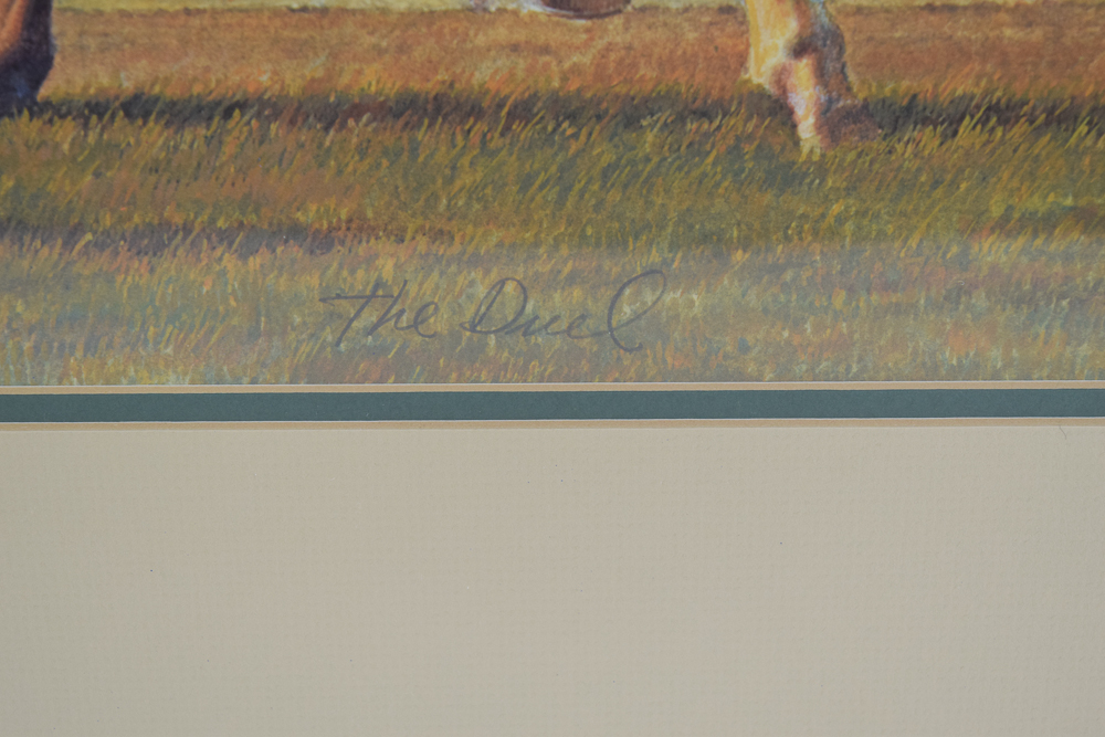 Fred Stone Limited Edition Offset Lithograph "The Duel"