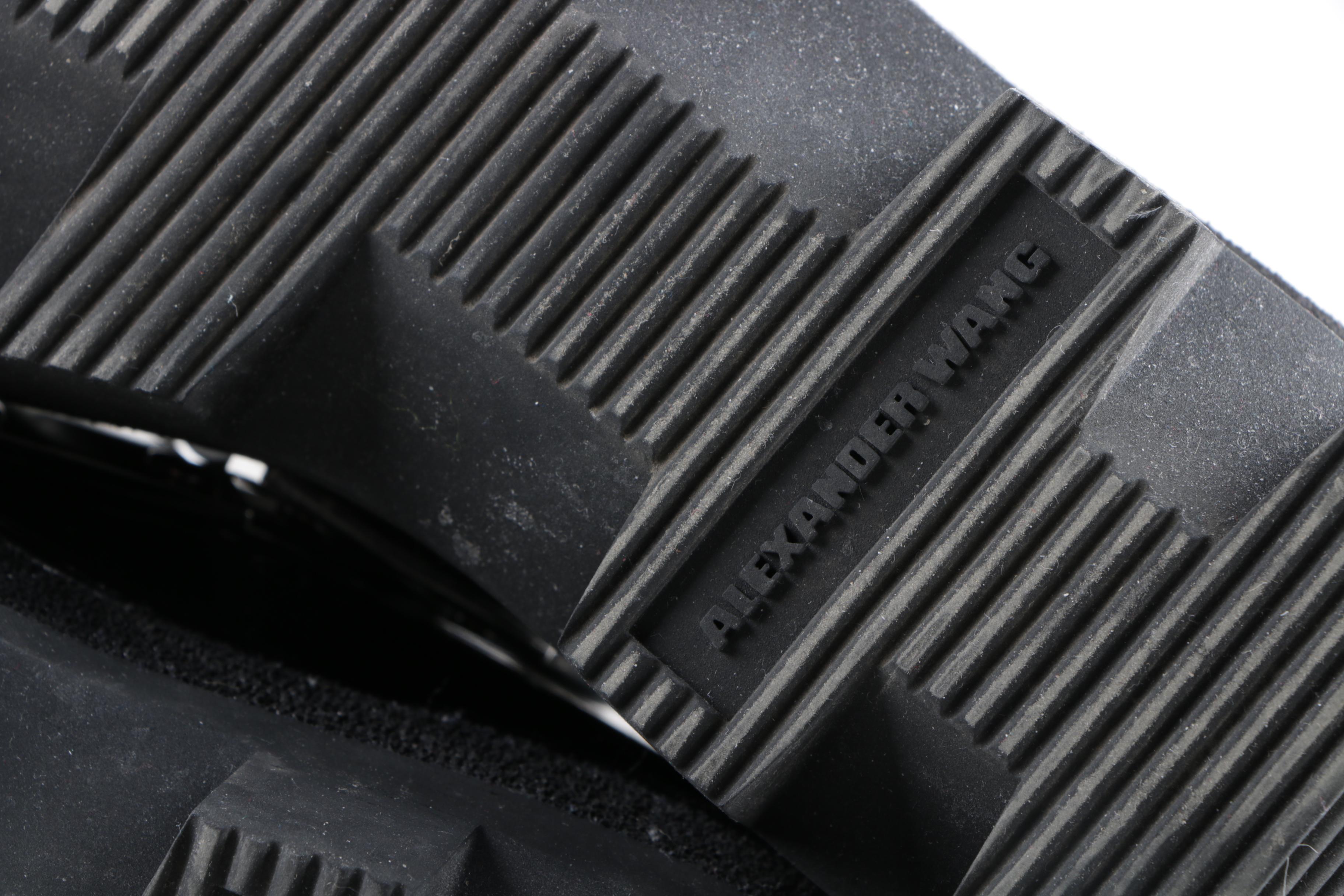 Alexander Wang Sloane Runway Black Buckle Boots