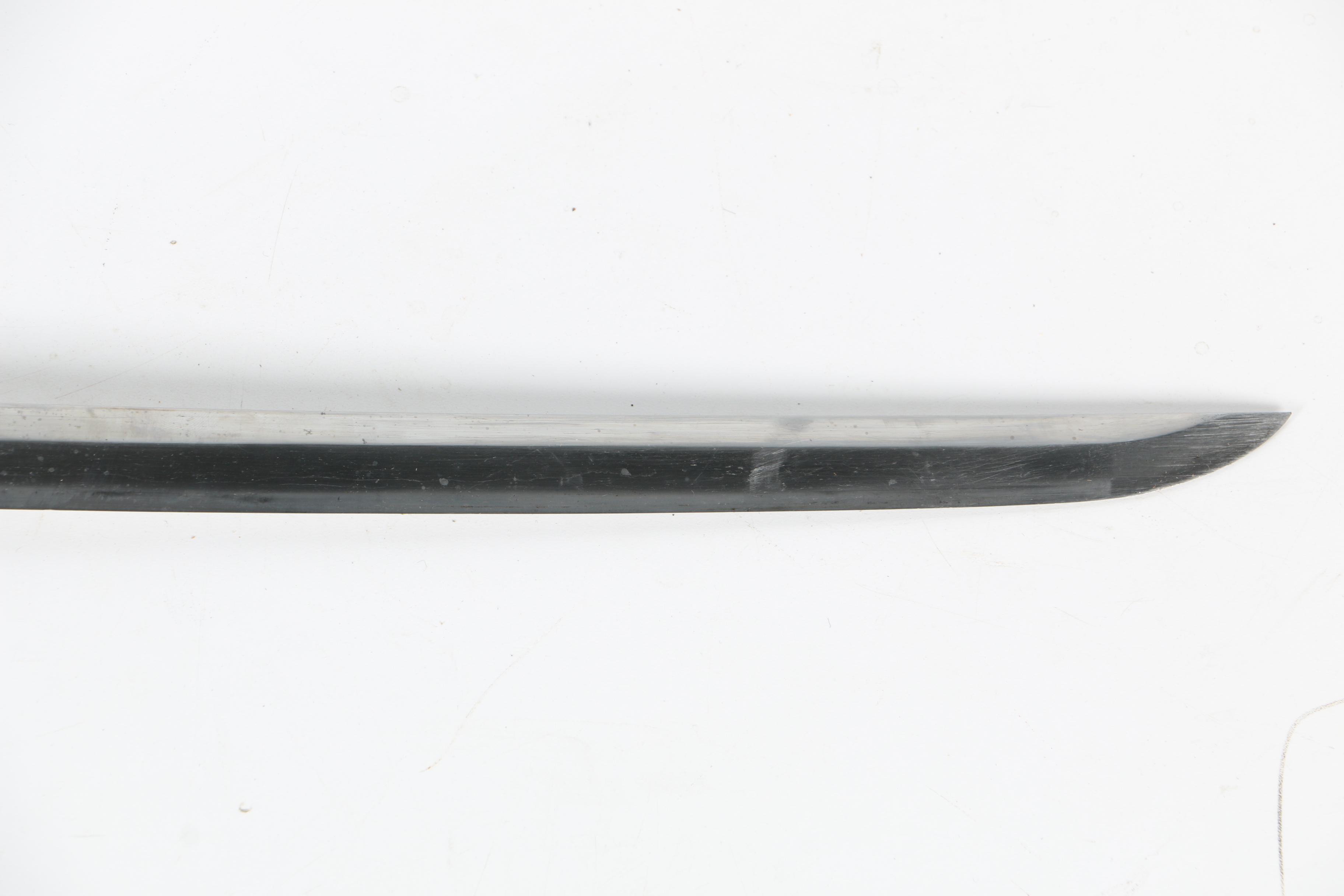 World War II Era Shin Guntō Japanese Sword with Metal Scabbard