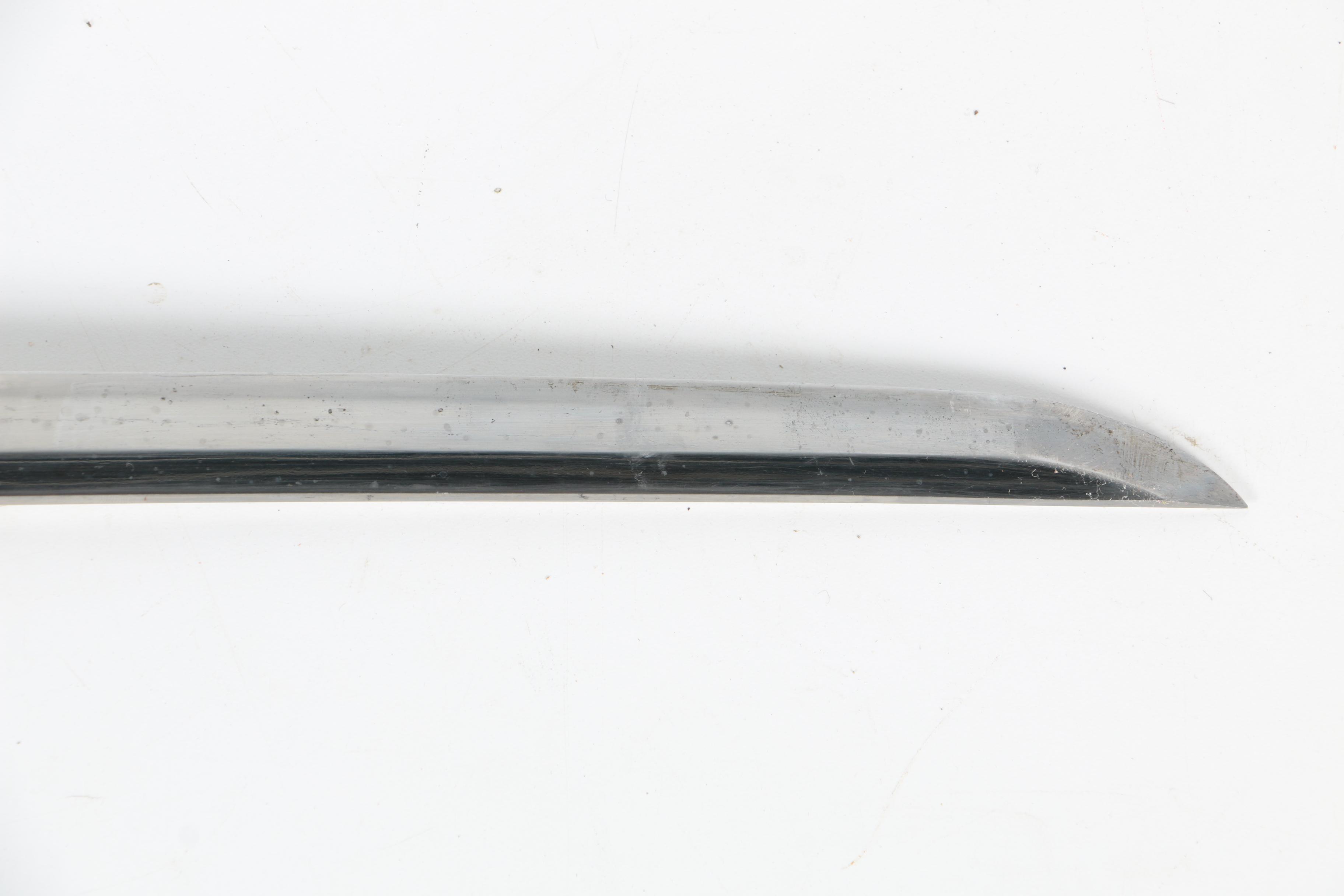 World War II Era Shin Guntō Japanese Sword with Metal Scabbard