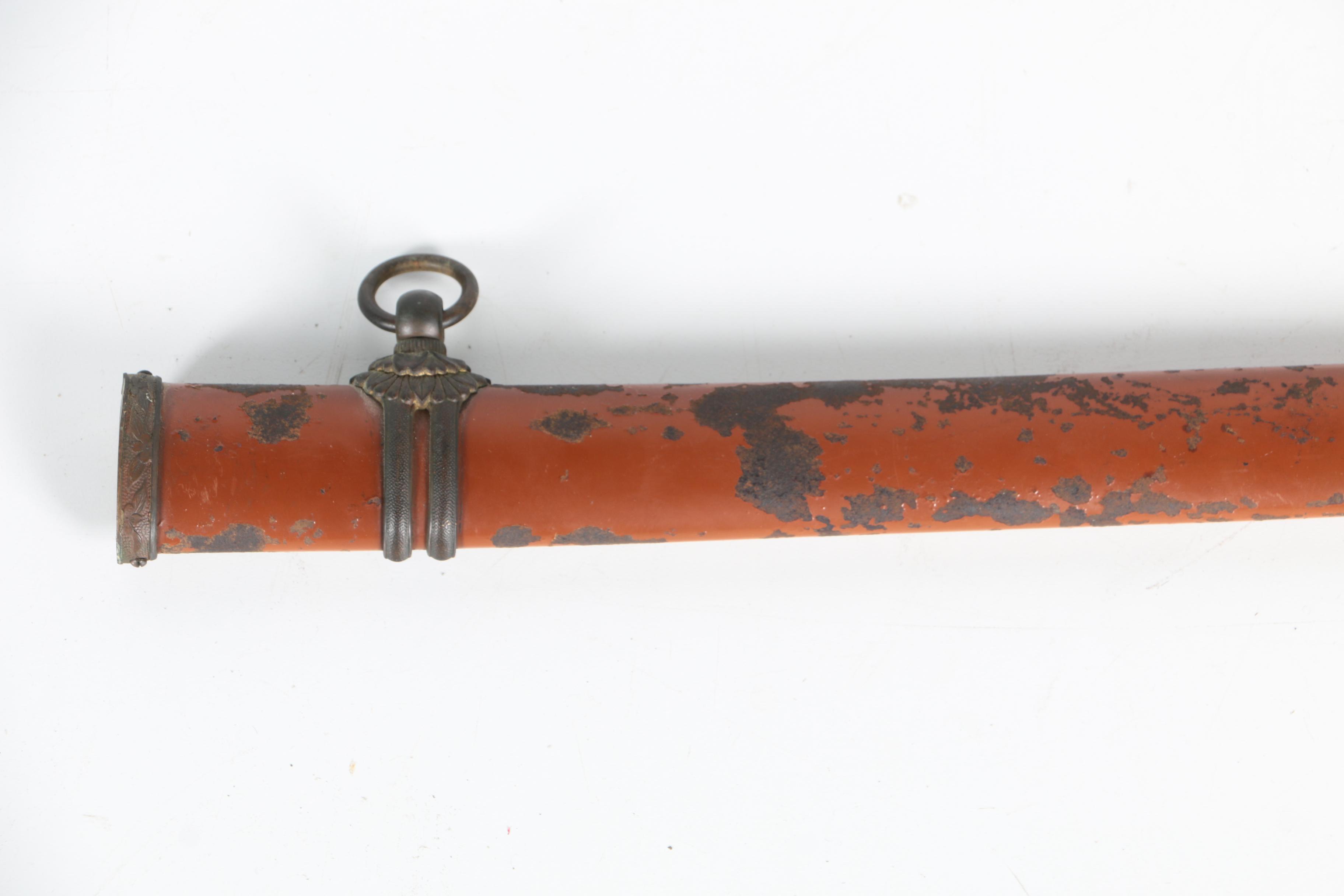 World War II Era Shin Guntō Japanese Sword with Metal Scabbard