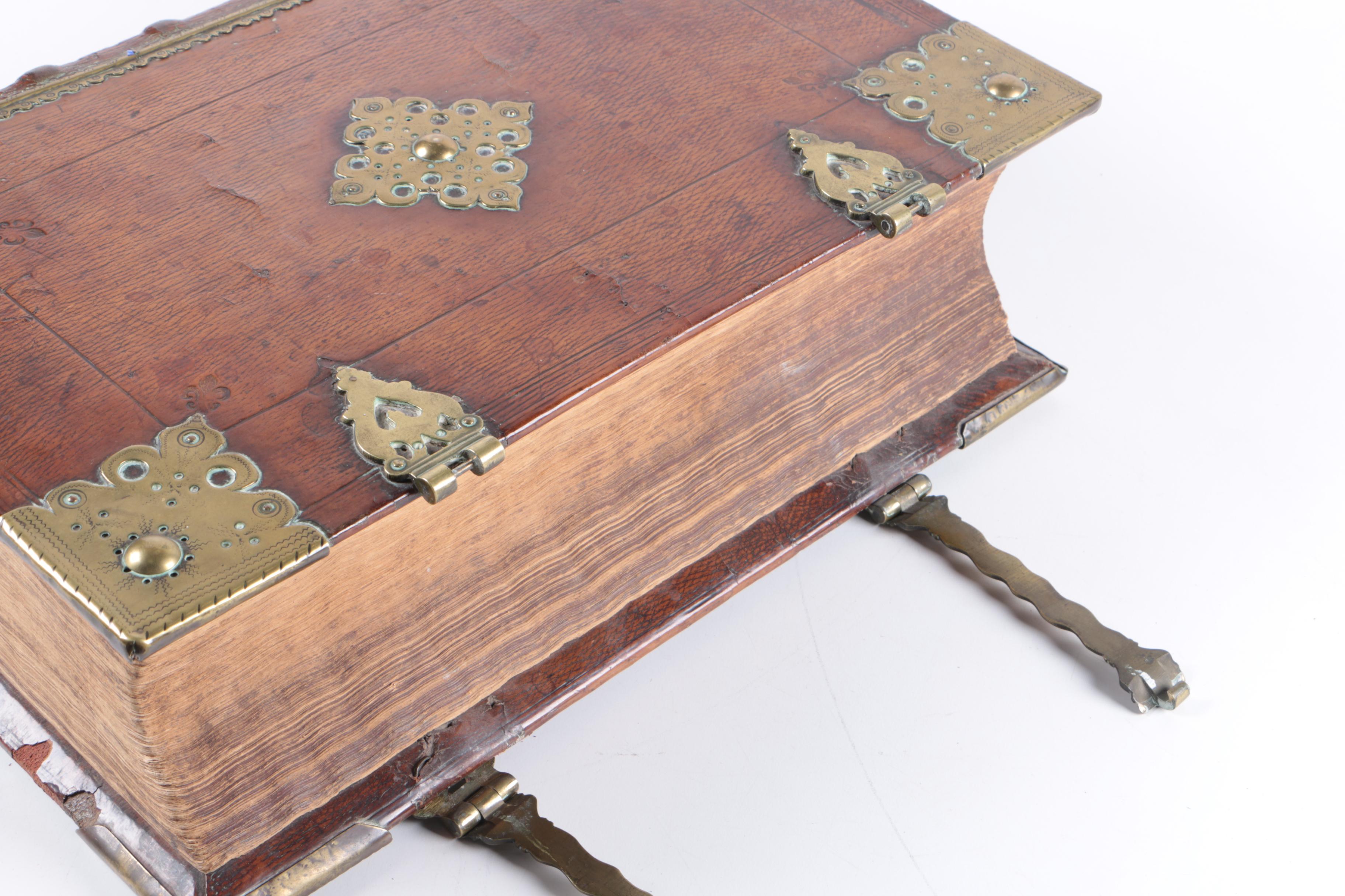 1637 First Edition Statenvertaling Dutch Bible with Oak Boards