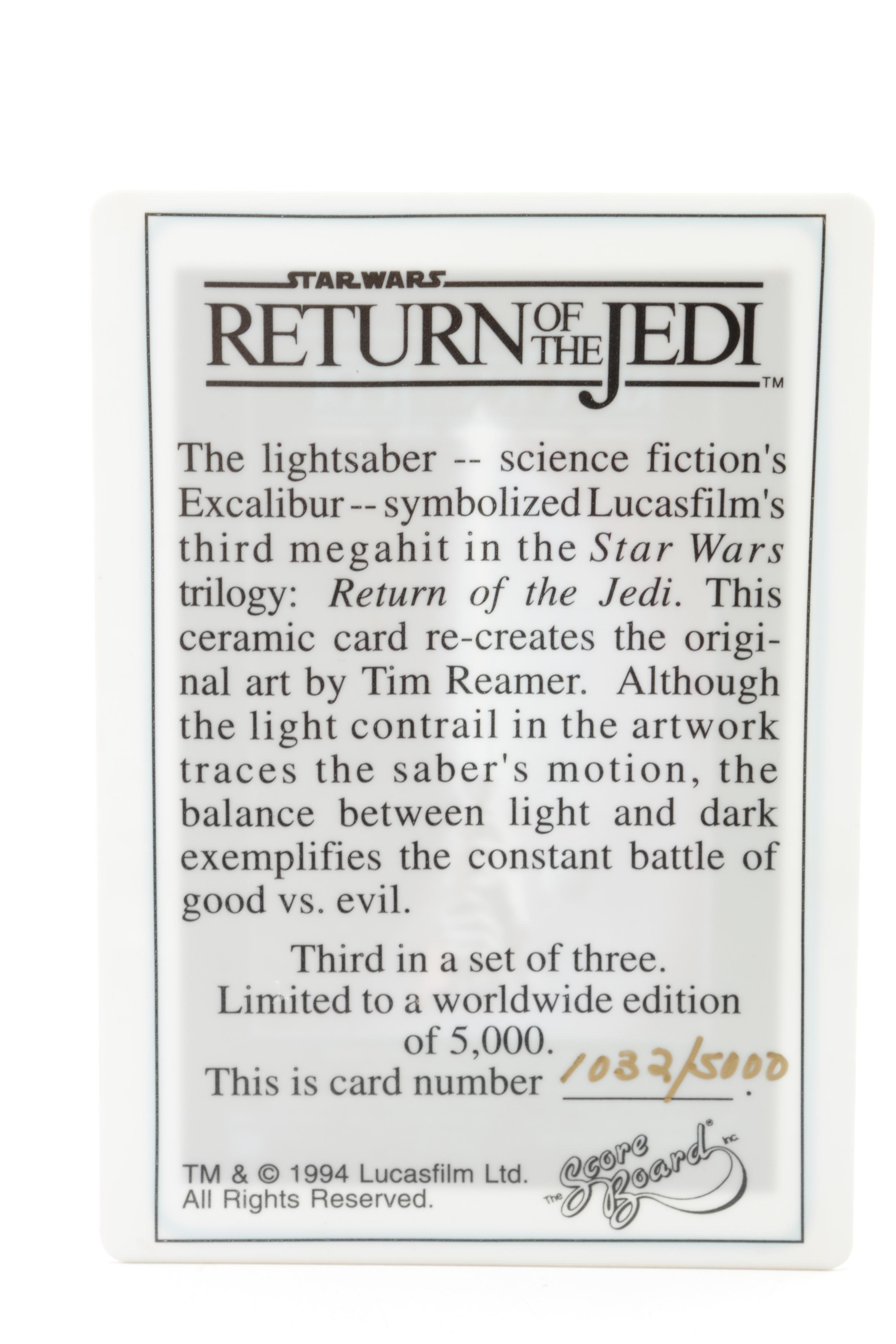 "Star Wars" Trading Cards  Including Sealed Topps Series One Star Wars Finest