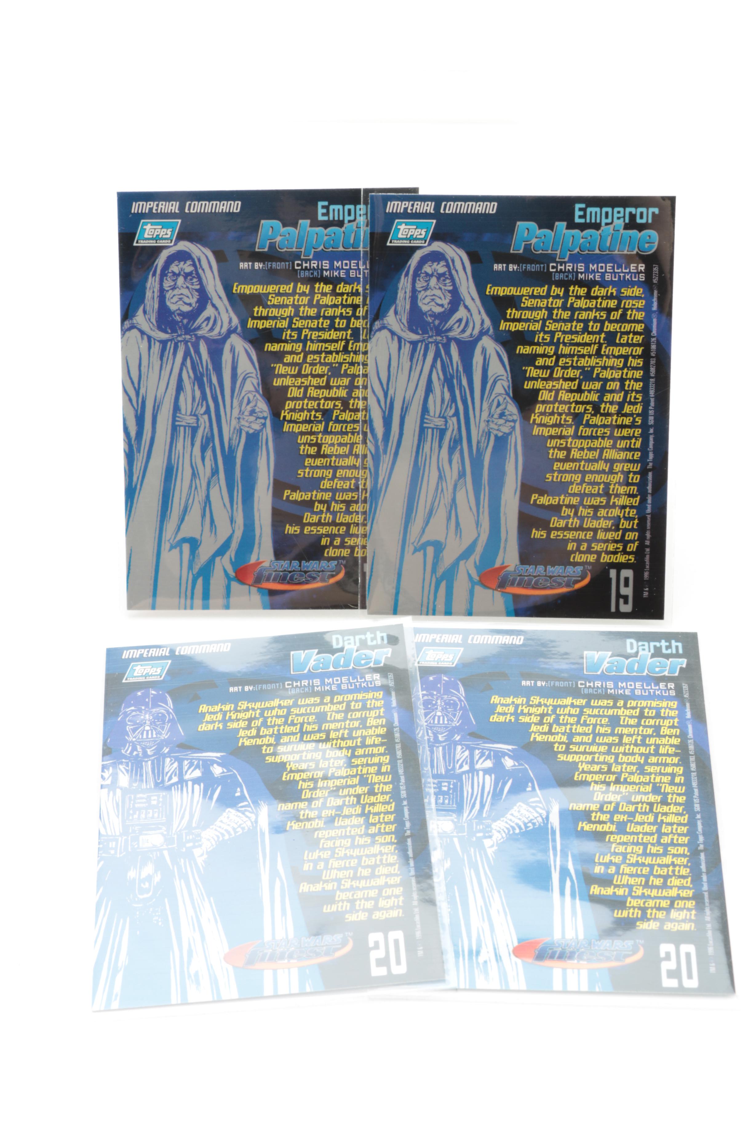 "Star Wars" Trading Cards  Including Sealed Topps Series One Star Wars Finest