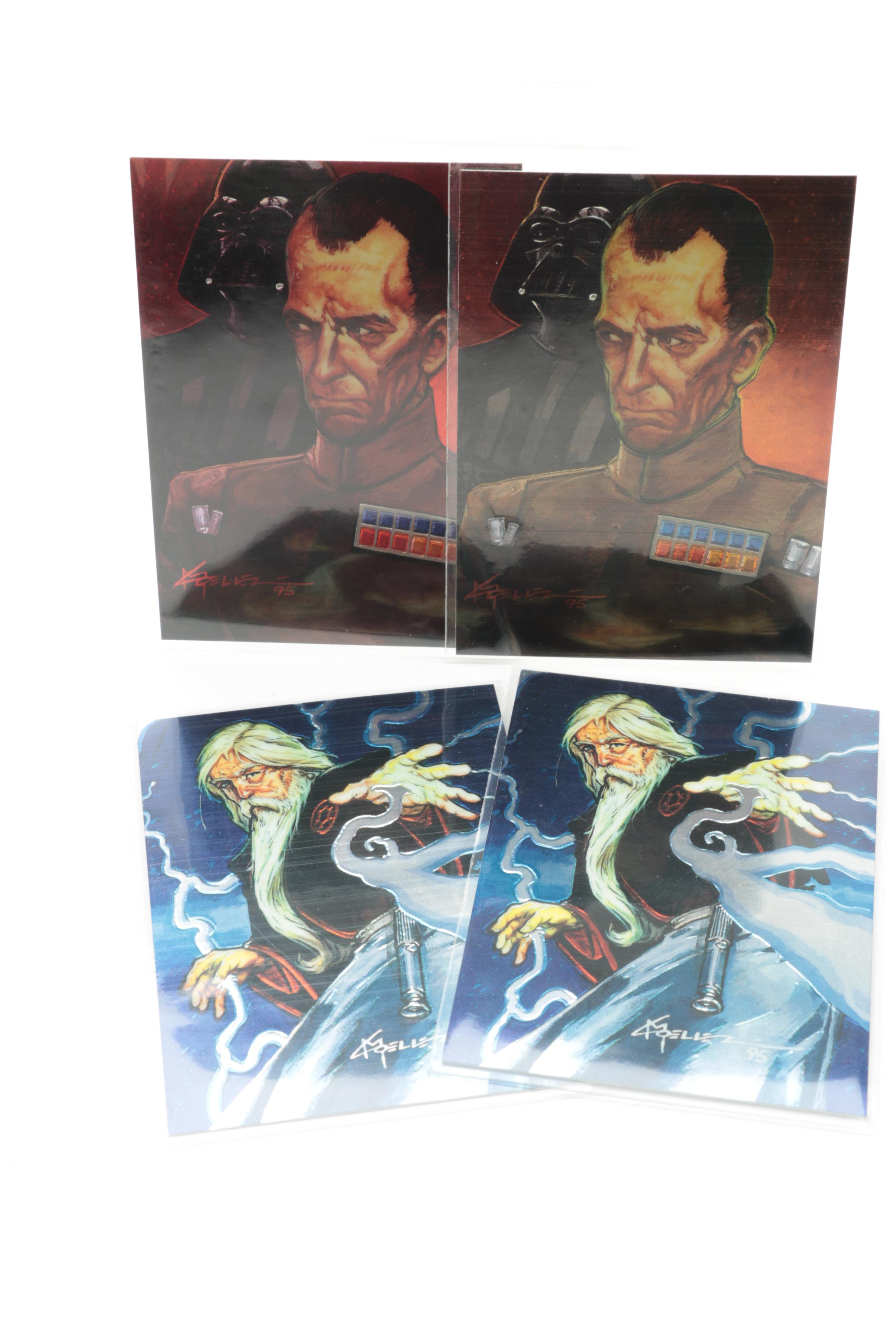 "Star Wars" Trading Cards  Including Sealed Topps Series One Star Wars Finest