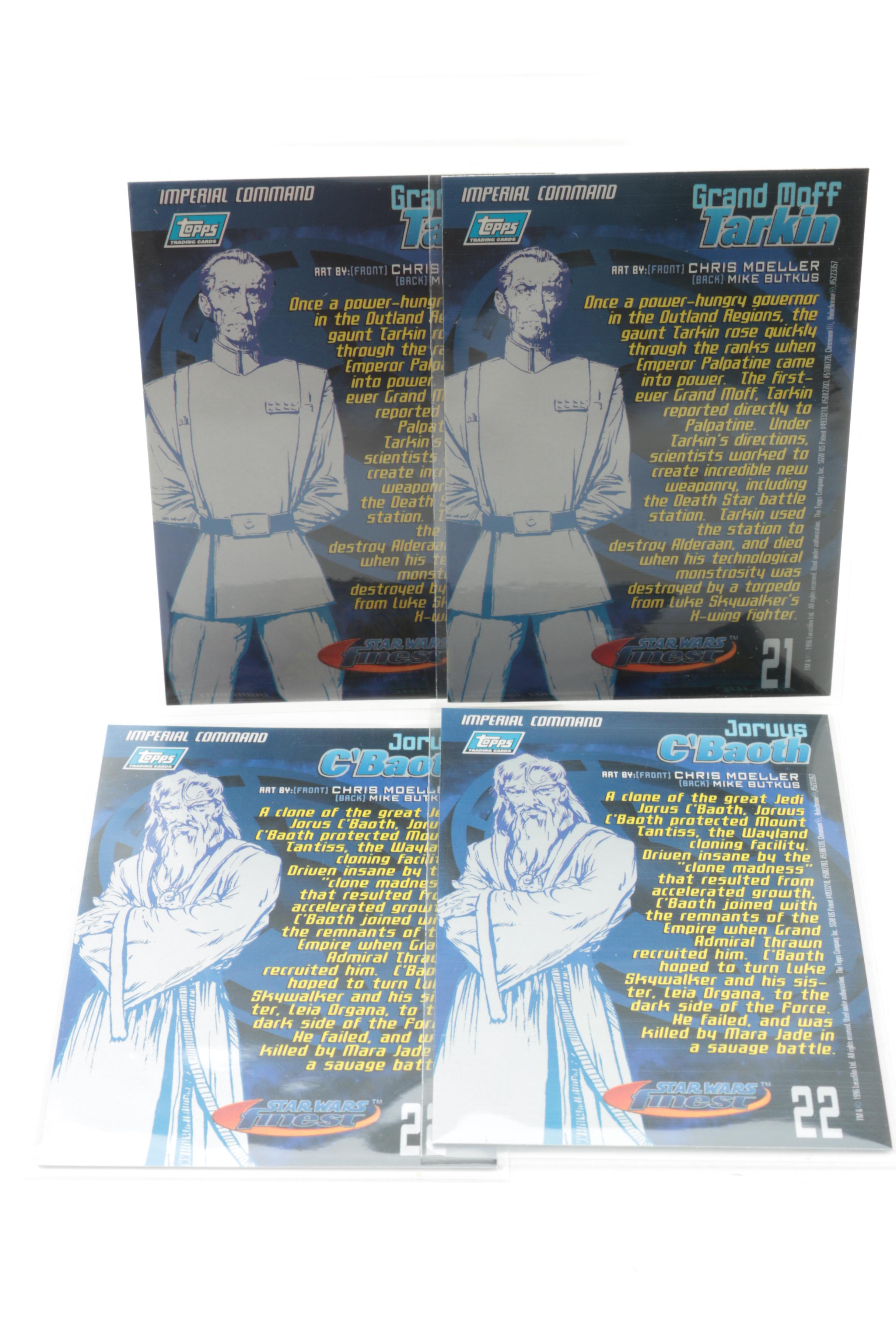 "Star Wars" Trading Cards  Including Sealed Topps Series One Star Wars Finest