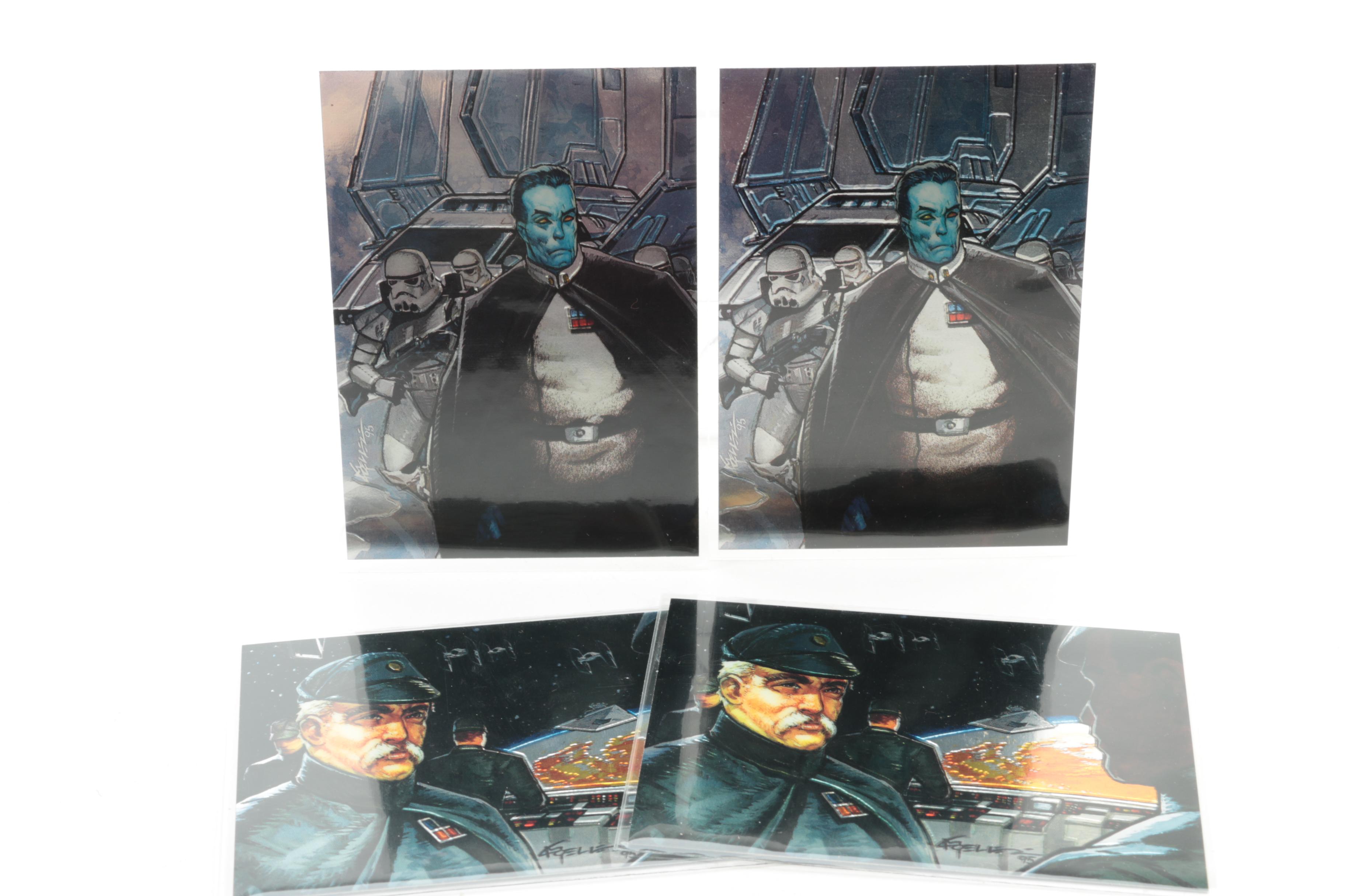 "Star Wars" Trading Cards  Including Sealed Topps Series One Star Wars Finest