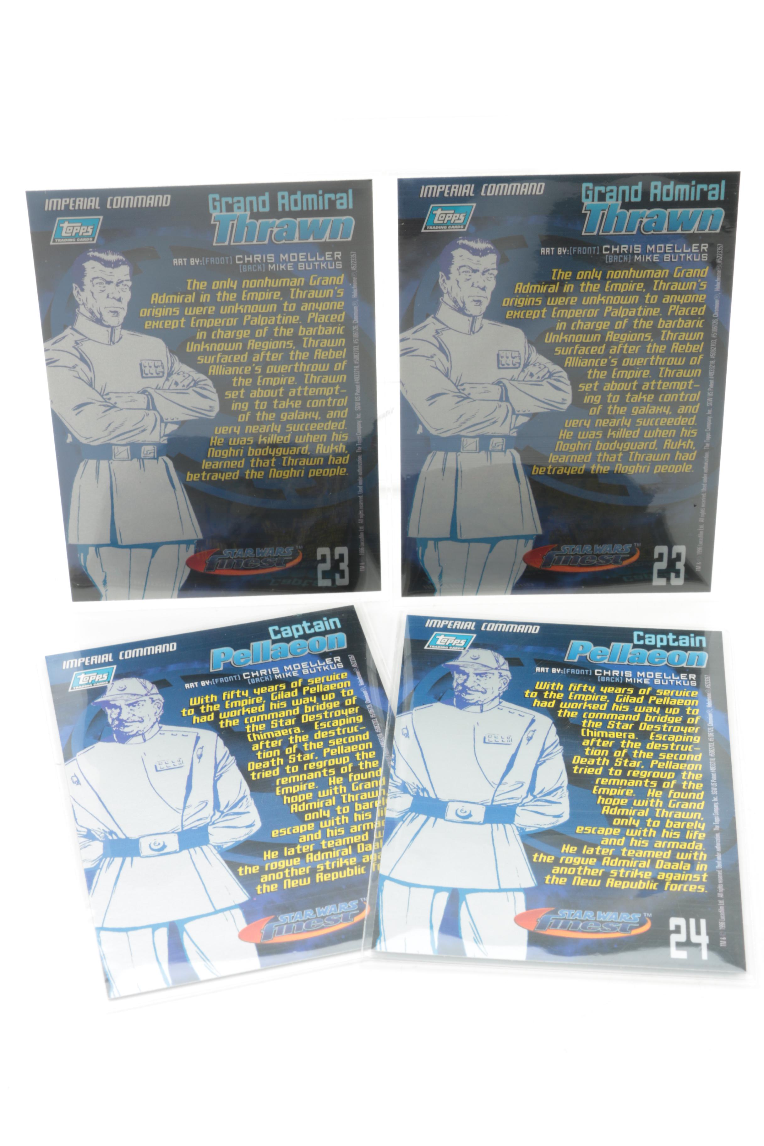 "Star Wars" Trading Cards  Including Sealed Topps Series One Star Wars Finest