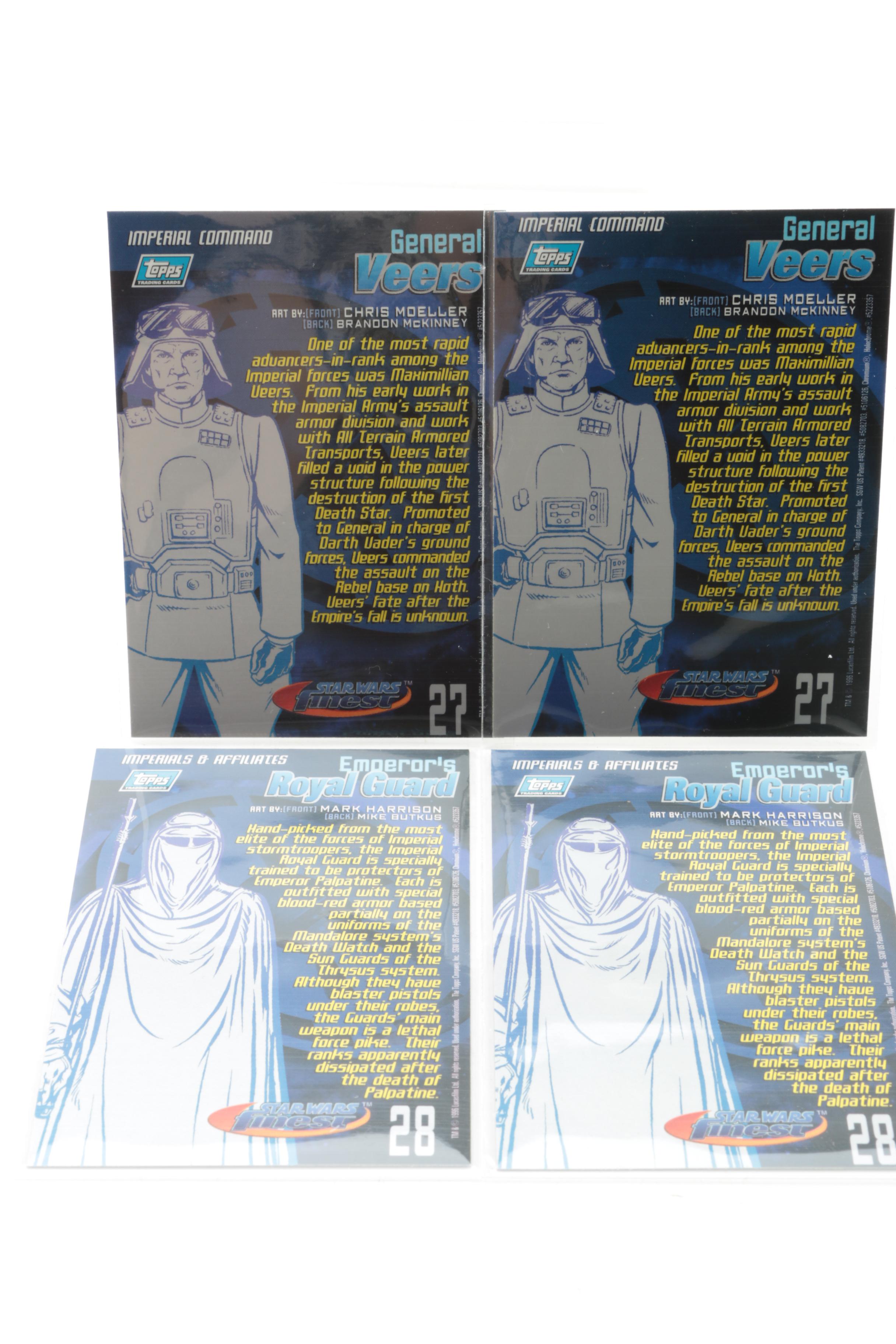 "Star Wars" Trading Cards  Including Sealed Topps Series One Star Wars Finest
