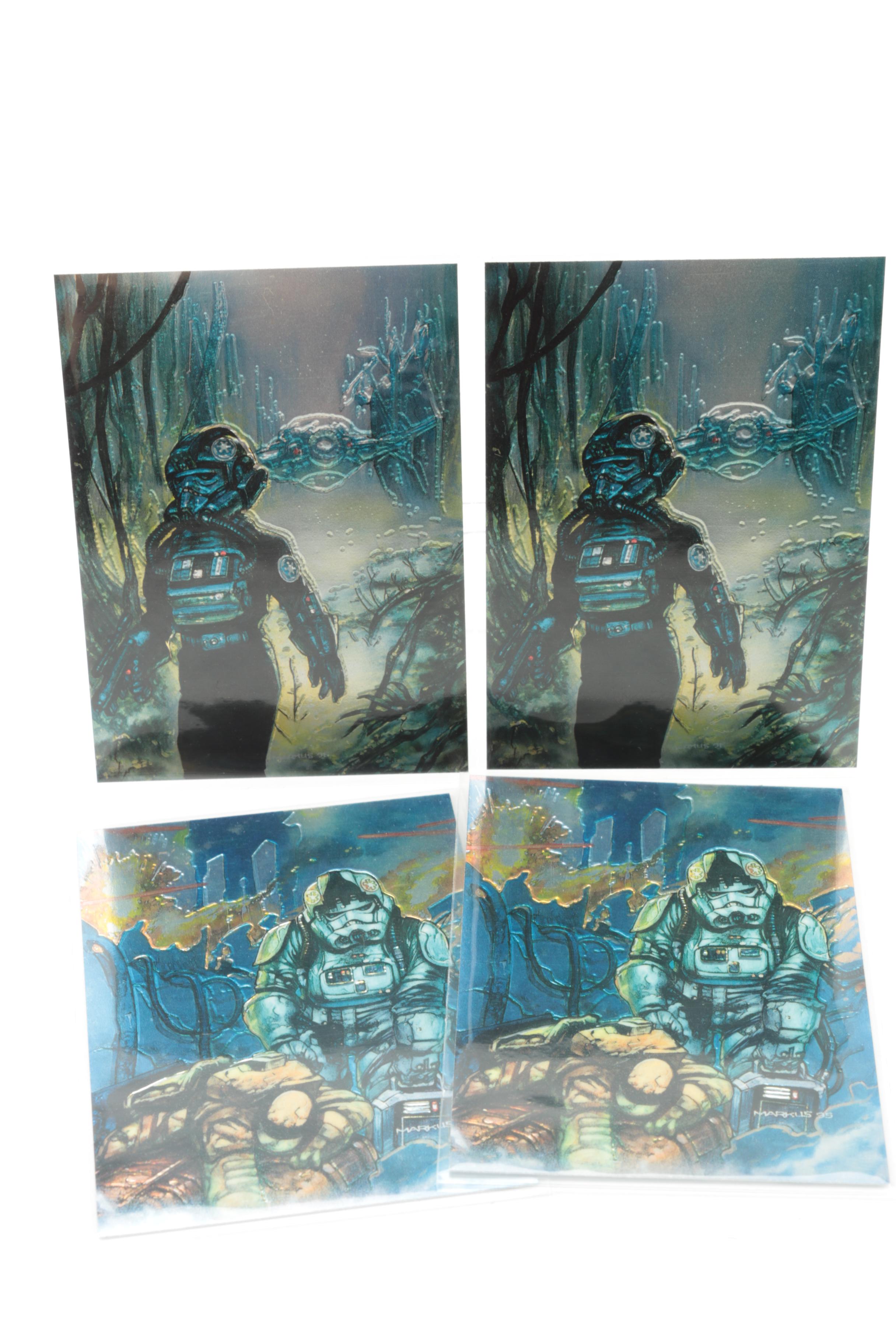 "Star Wars" Trading Cards  Including Sealed Topps Series One Star Wars Finest