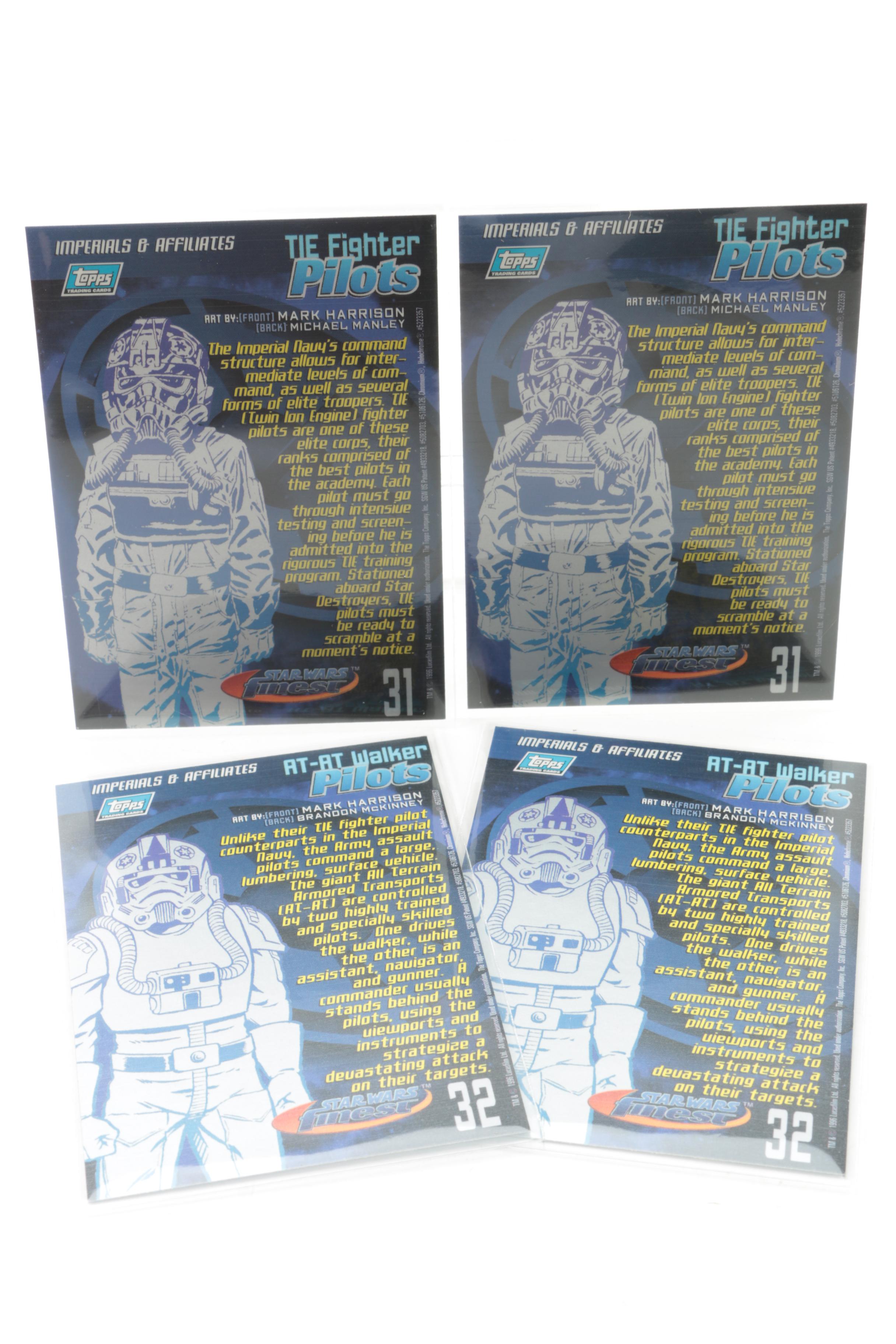 "Star Wars" Trading Cards  Including Sealed Topps Series One Star Wars Finest