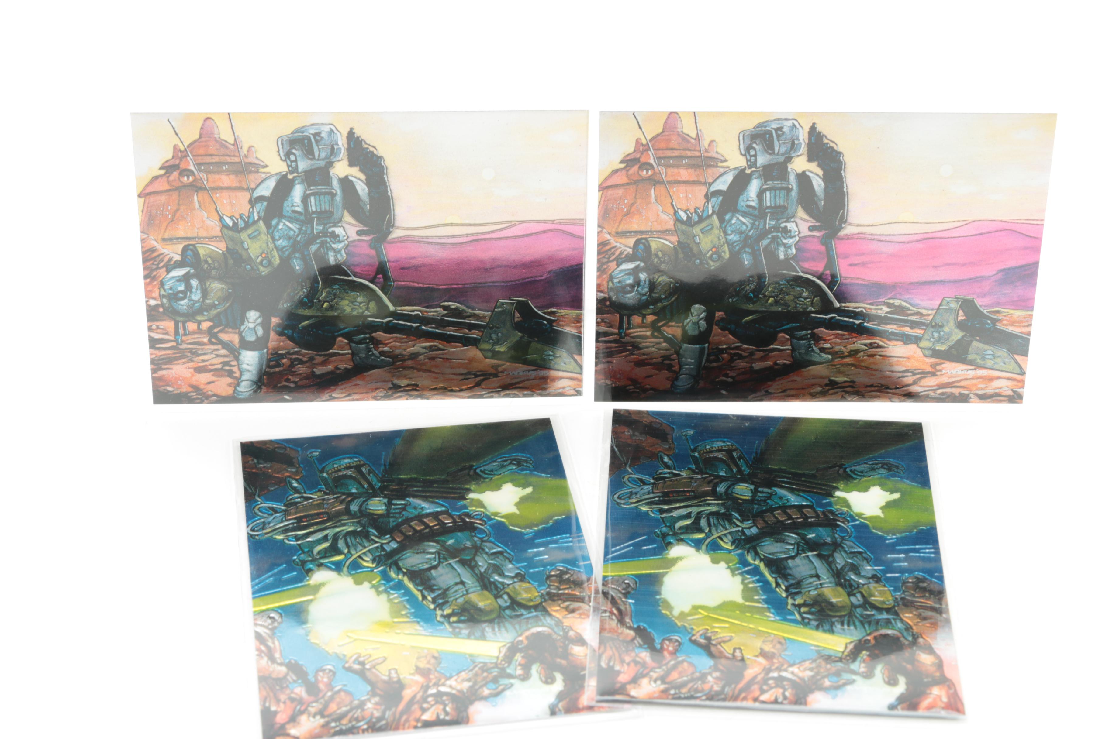 "Star Wars" Trading Cards  Including Sealed Topps Series One Star Wars Finest