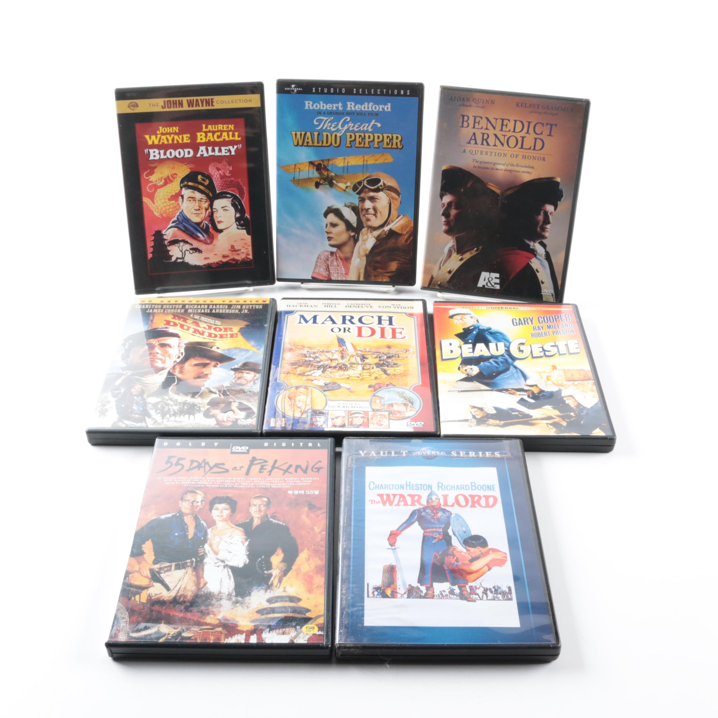 Historical War DVDs Featuring John Wayne, Gary Cooper, Robert Redford