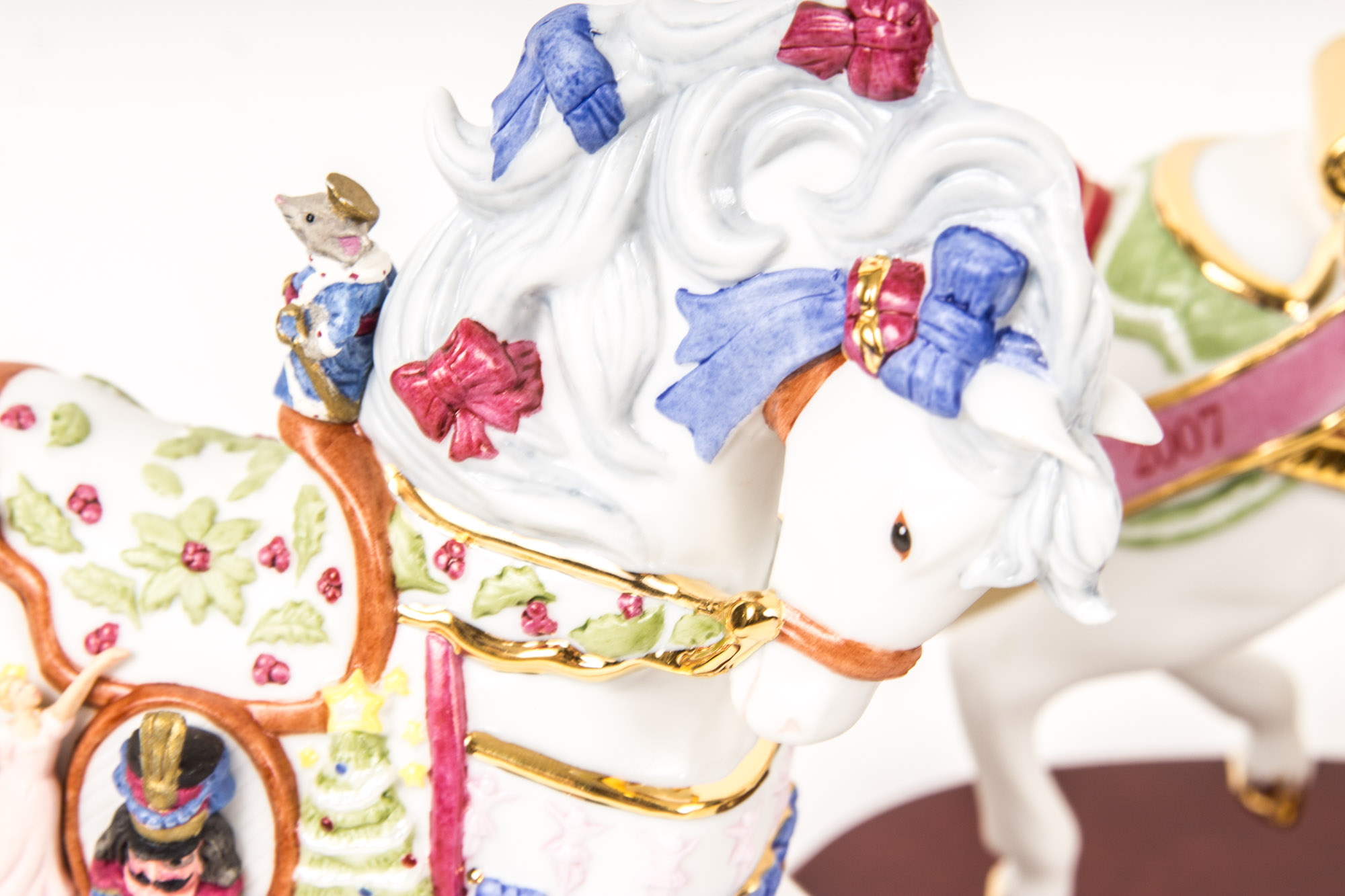 2000s Lenox Christmas Carousel Horses