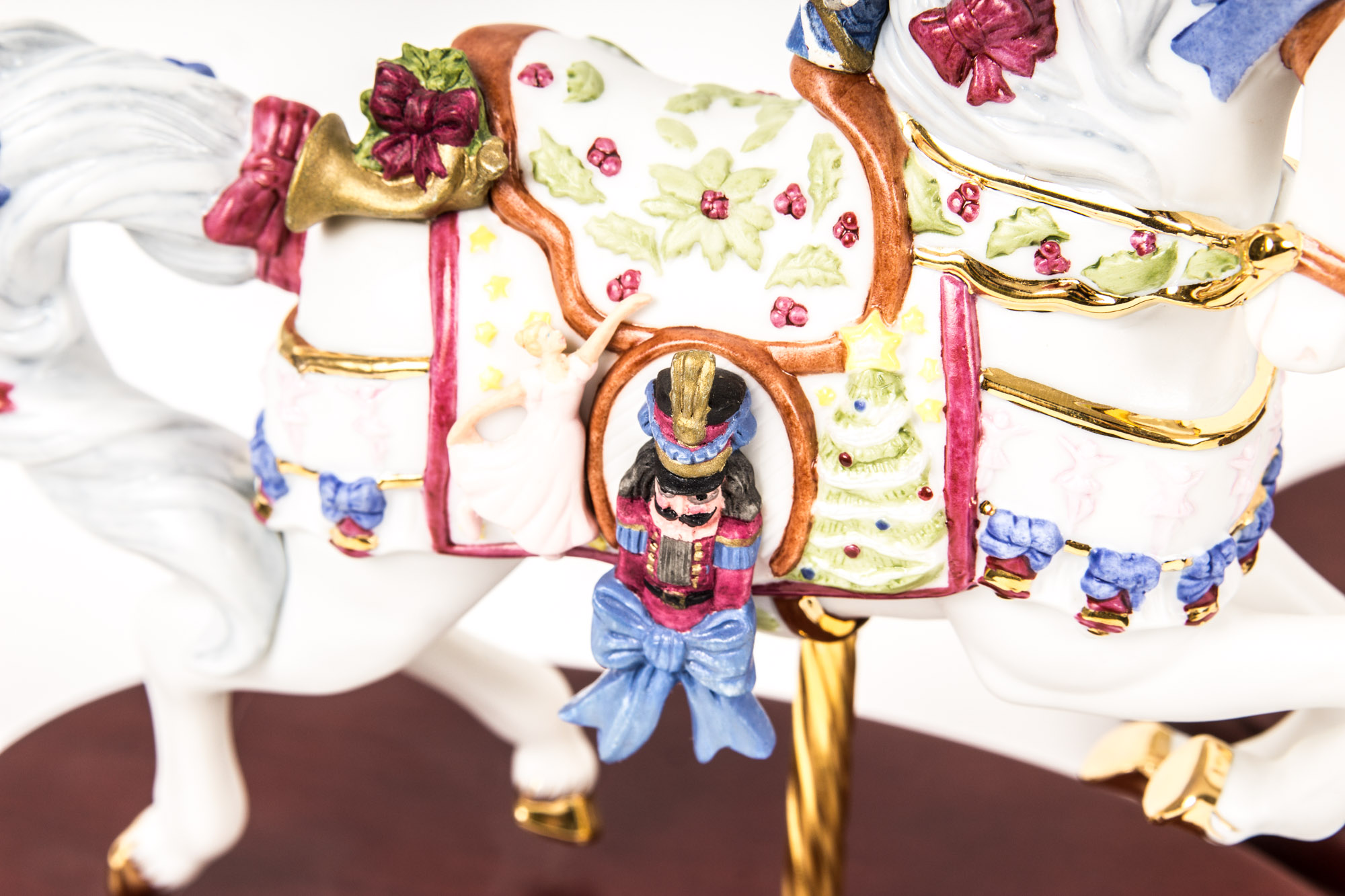 2000s Lenox Christmas Carousel Horses
