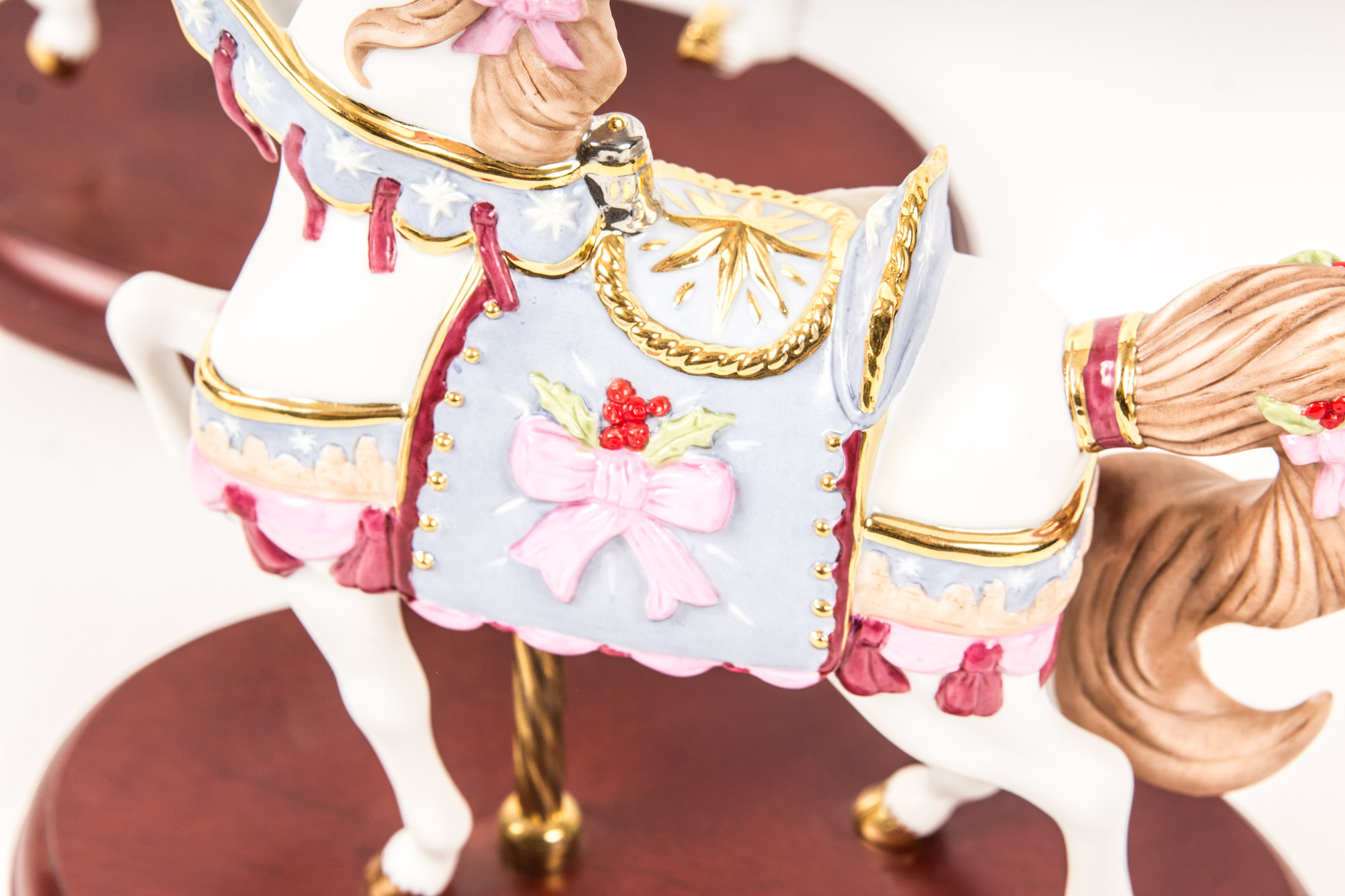 2000s Lenox Christmas Carousel Horses
