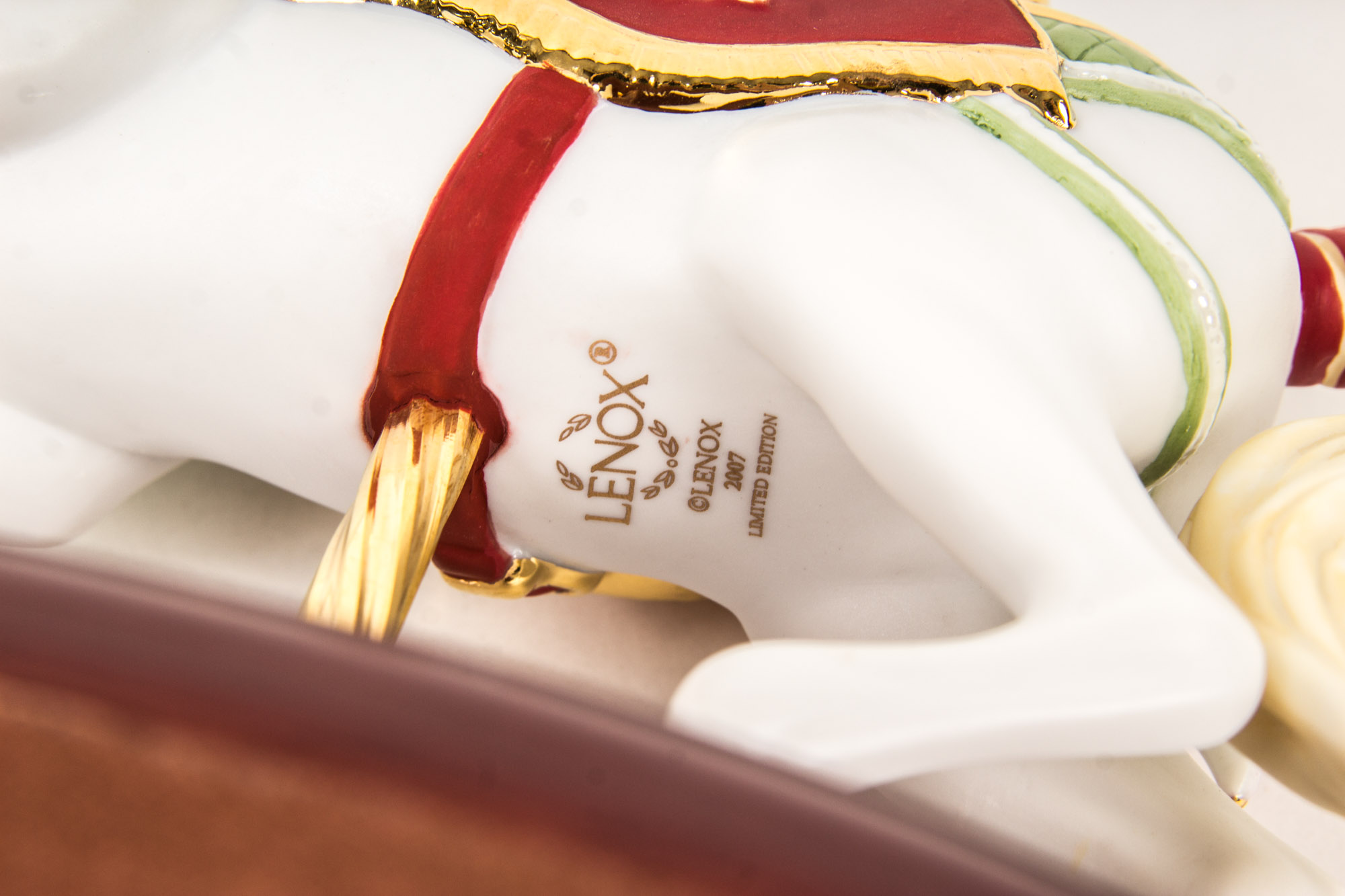 2000s Lenox Christmas Carousel Horses