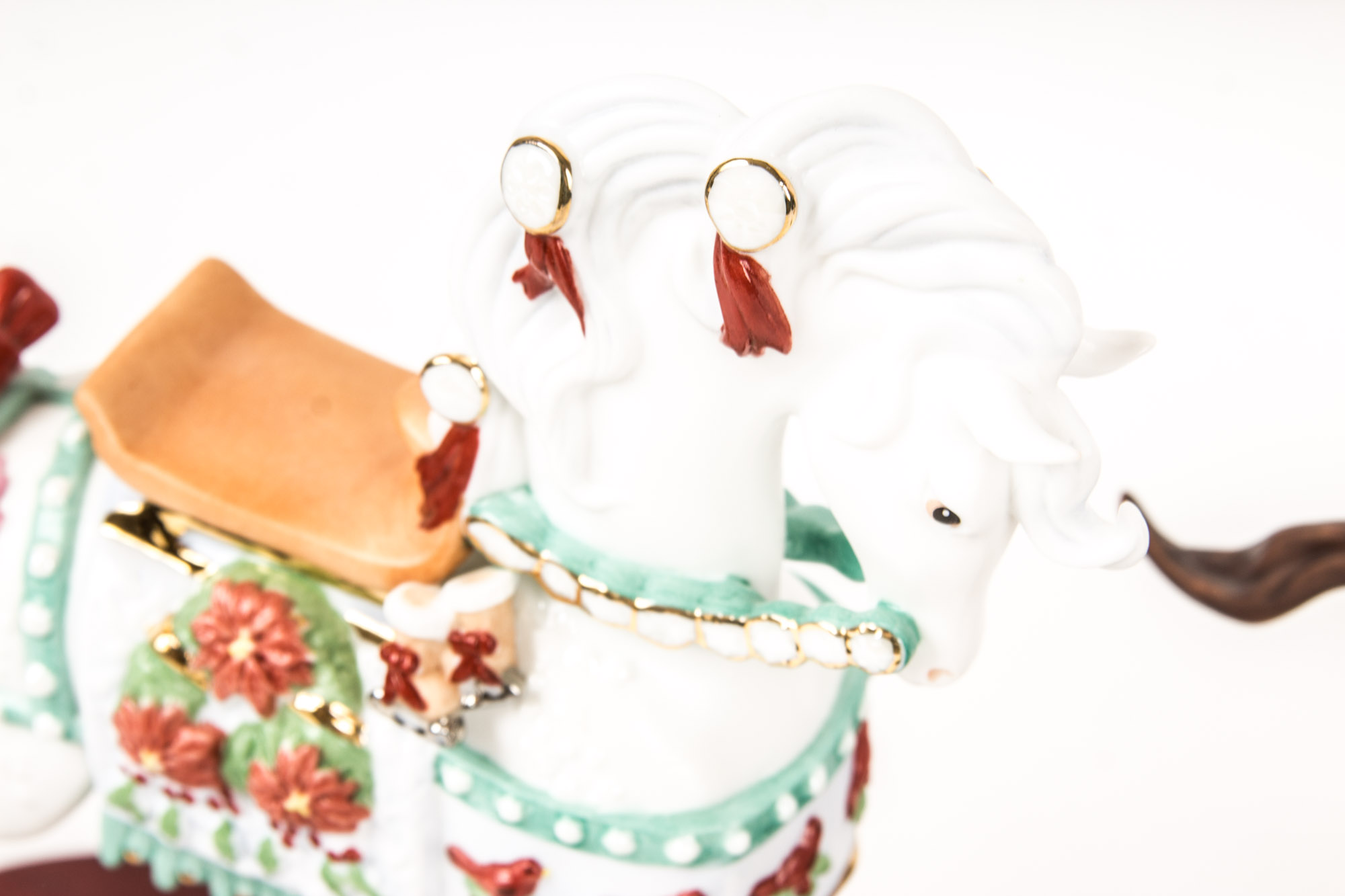 2000s Lenox Christmas Carousel Horses