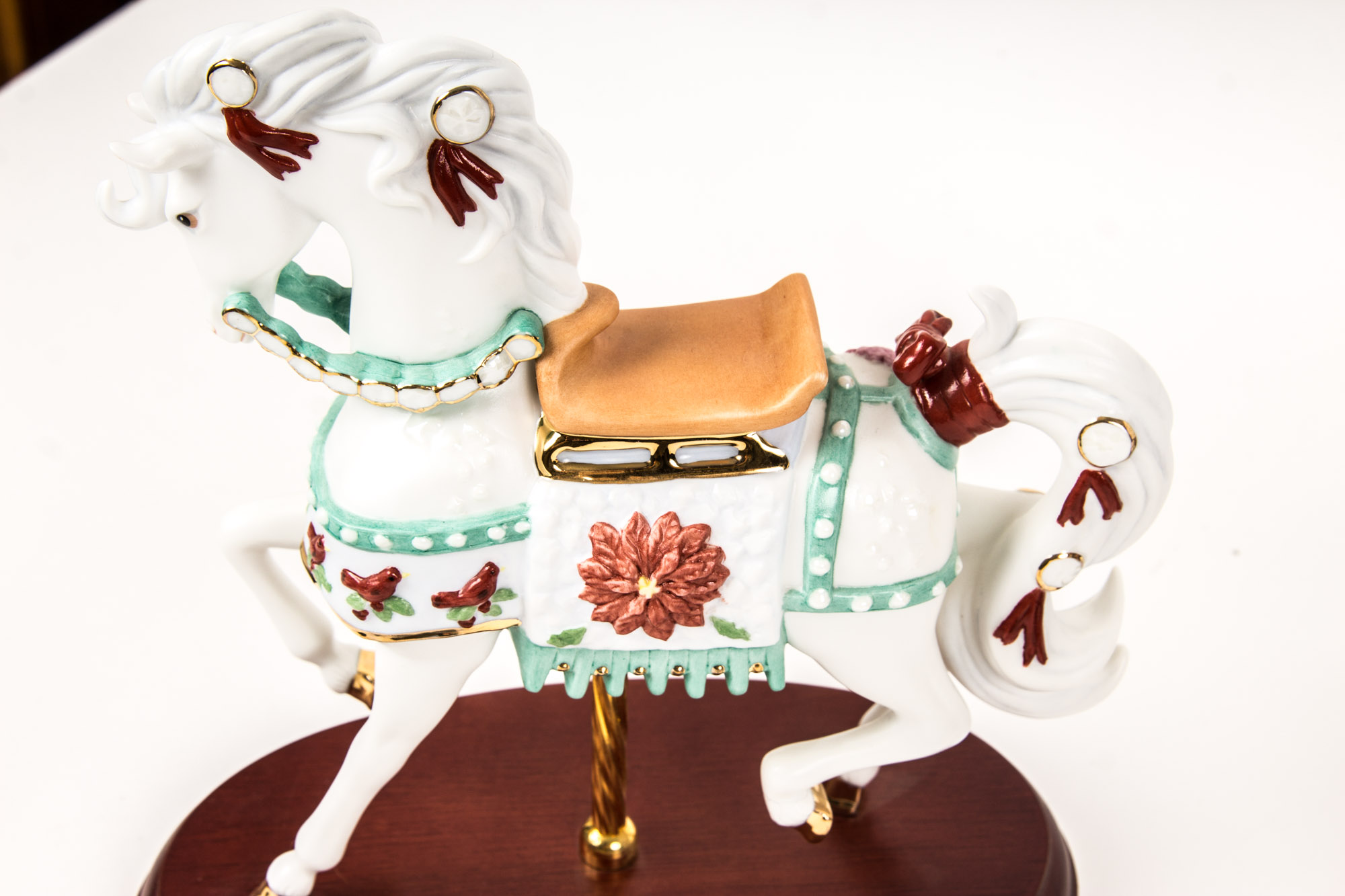 2000s Lenox Christmas Carousel Horses
