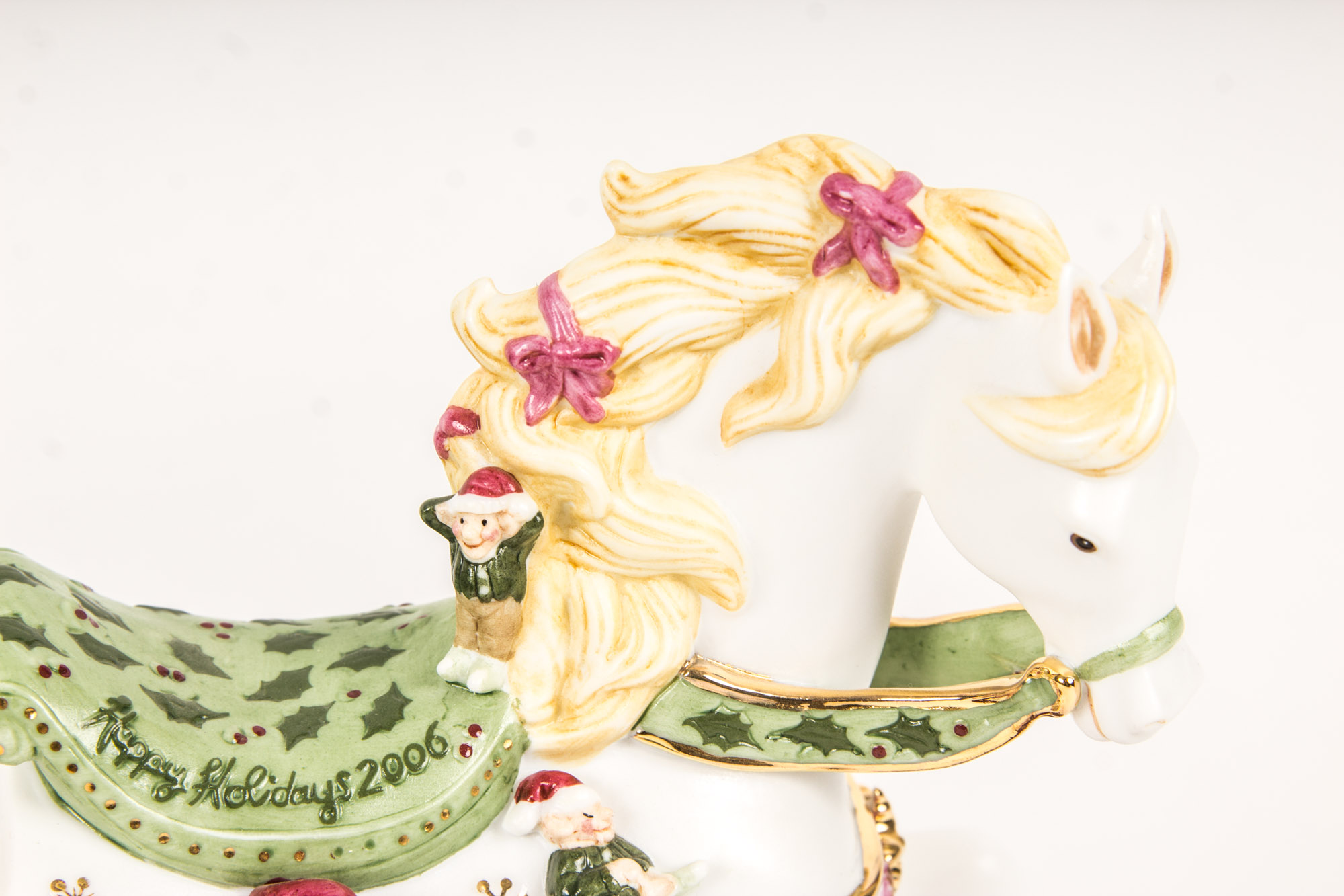 2000s Lenox Christmas Carousel Horses