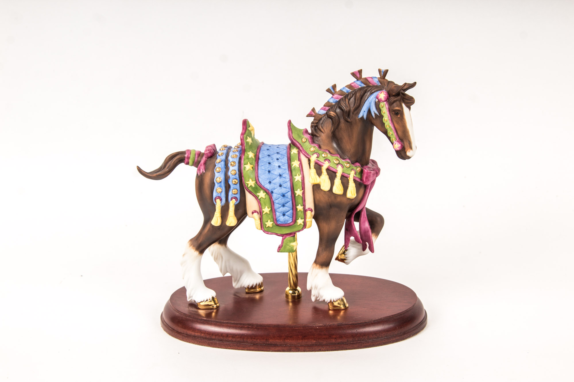 2000s Lenox Christmas Carousel Horses