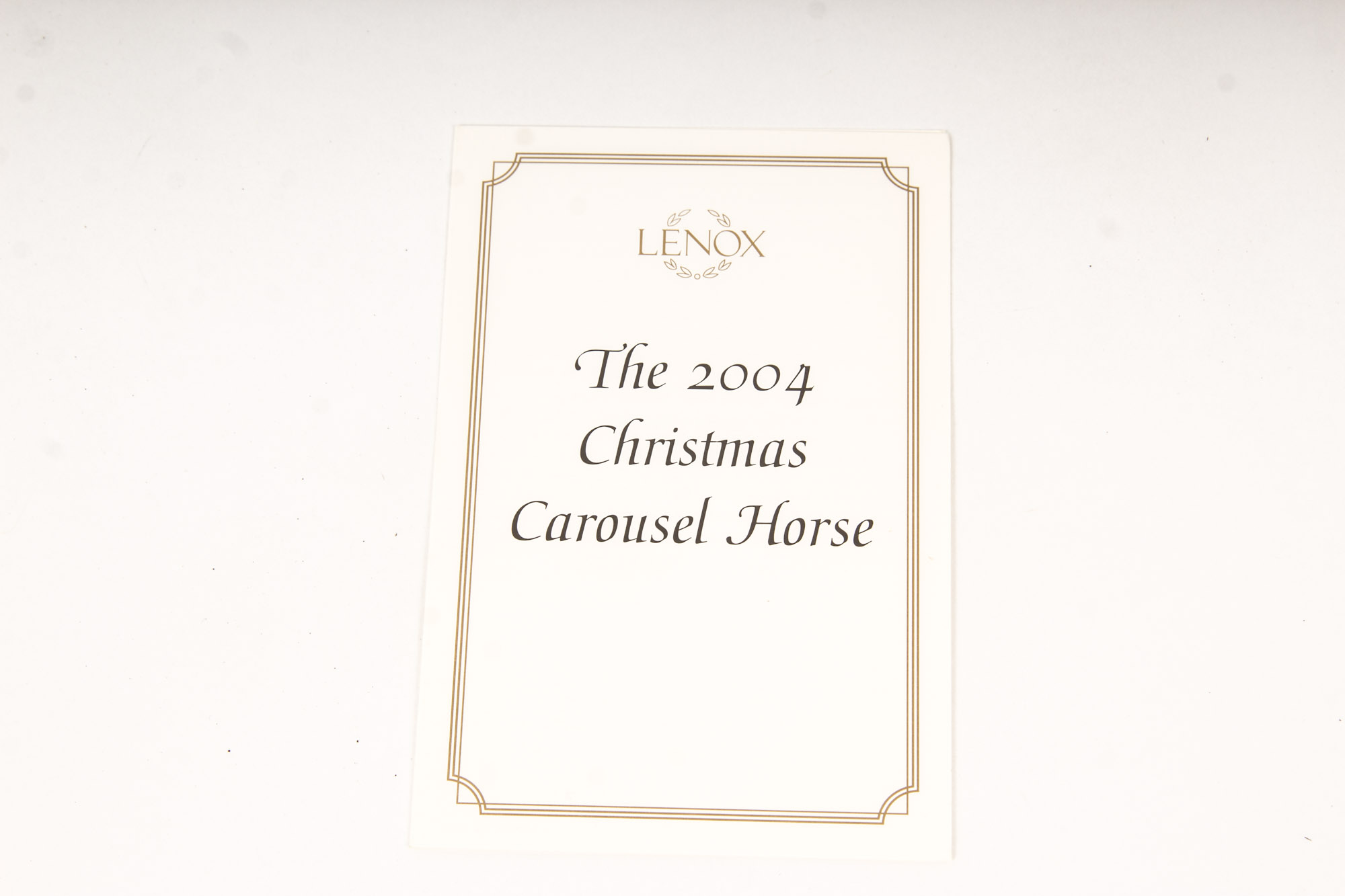 2000s Lenox Christmas Carousel Horses