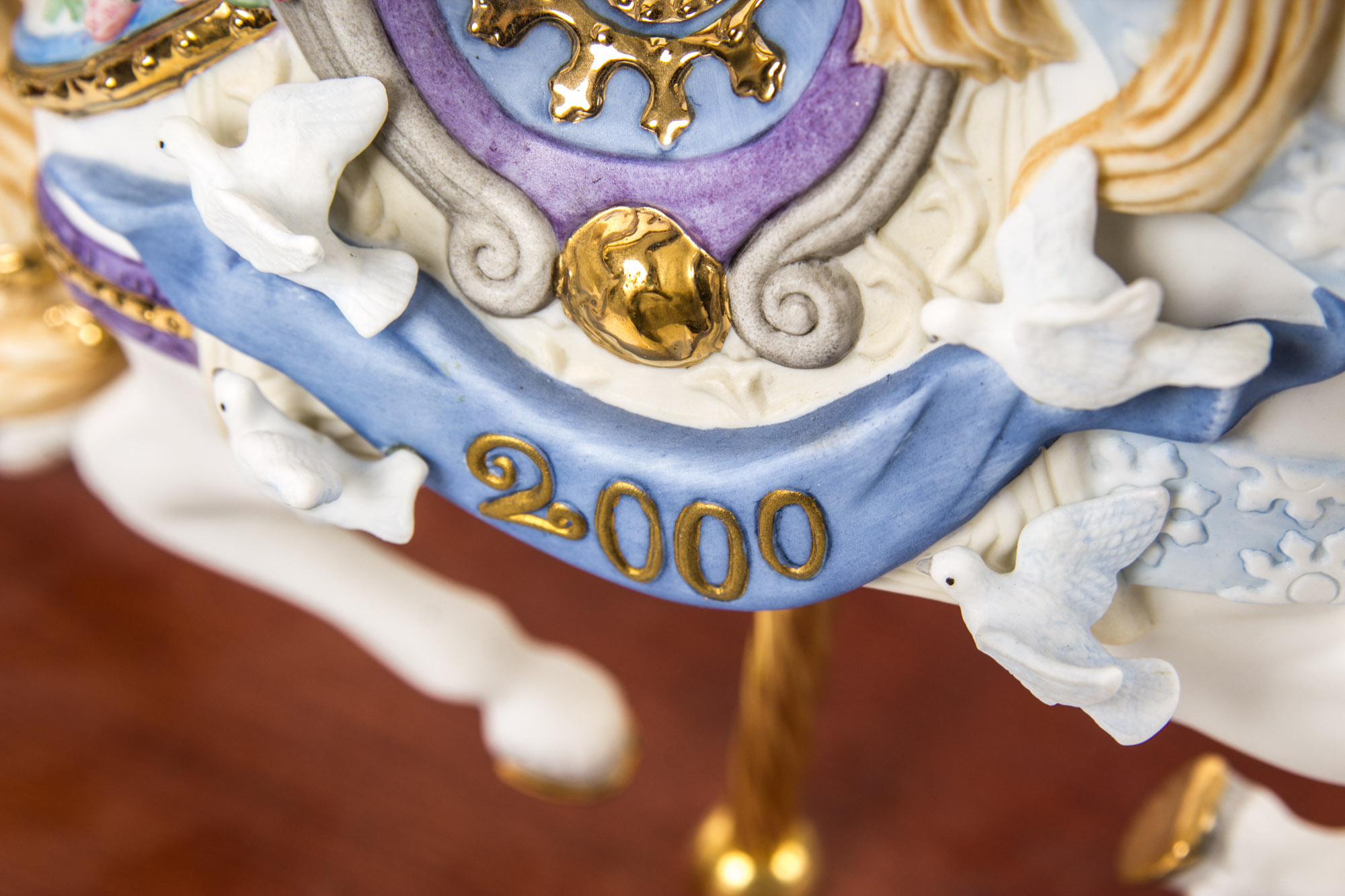 2000s Lenox Christmas Carousel Horses