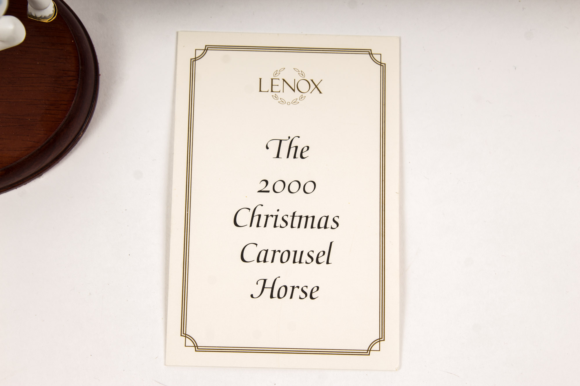 2000s Lenox Christmas Carousel Horses