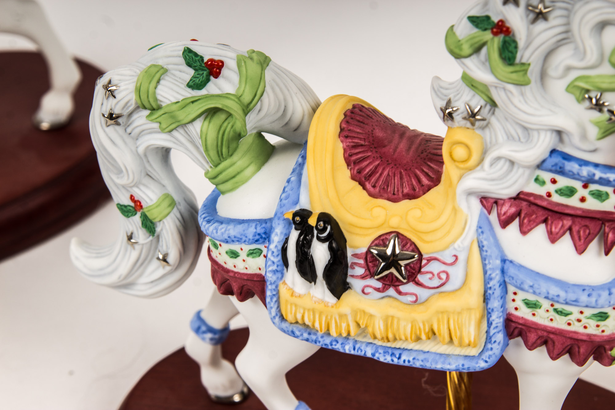 2000s Lenox Christmas Carousel Horses