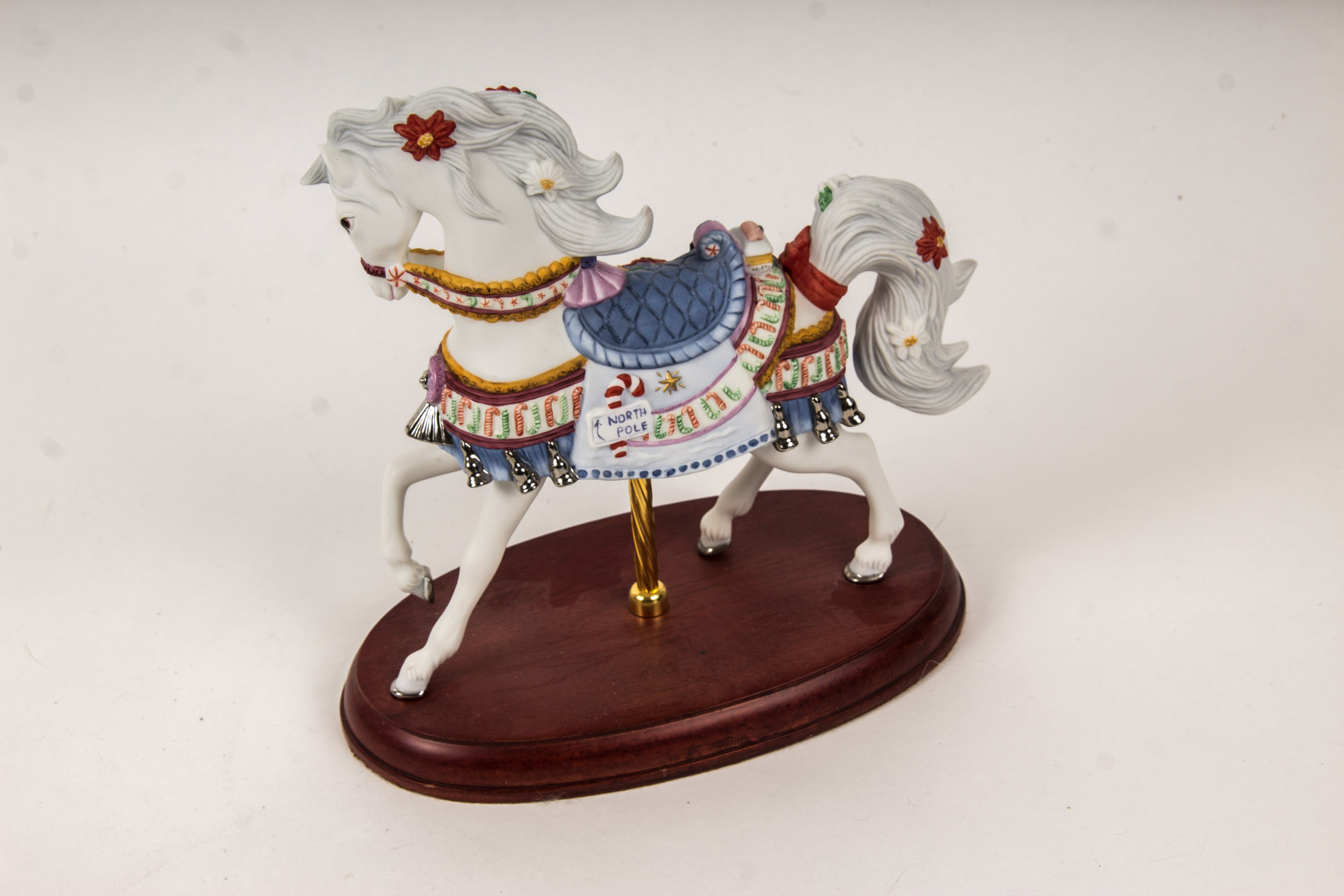 2000s Lenox Christmas Carousel Horses