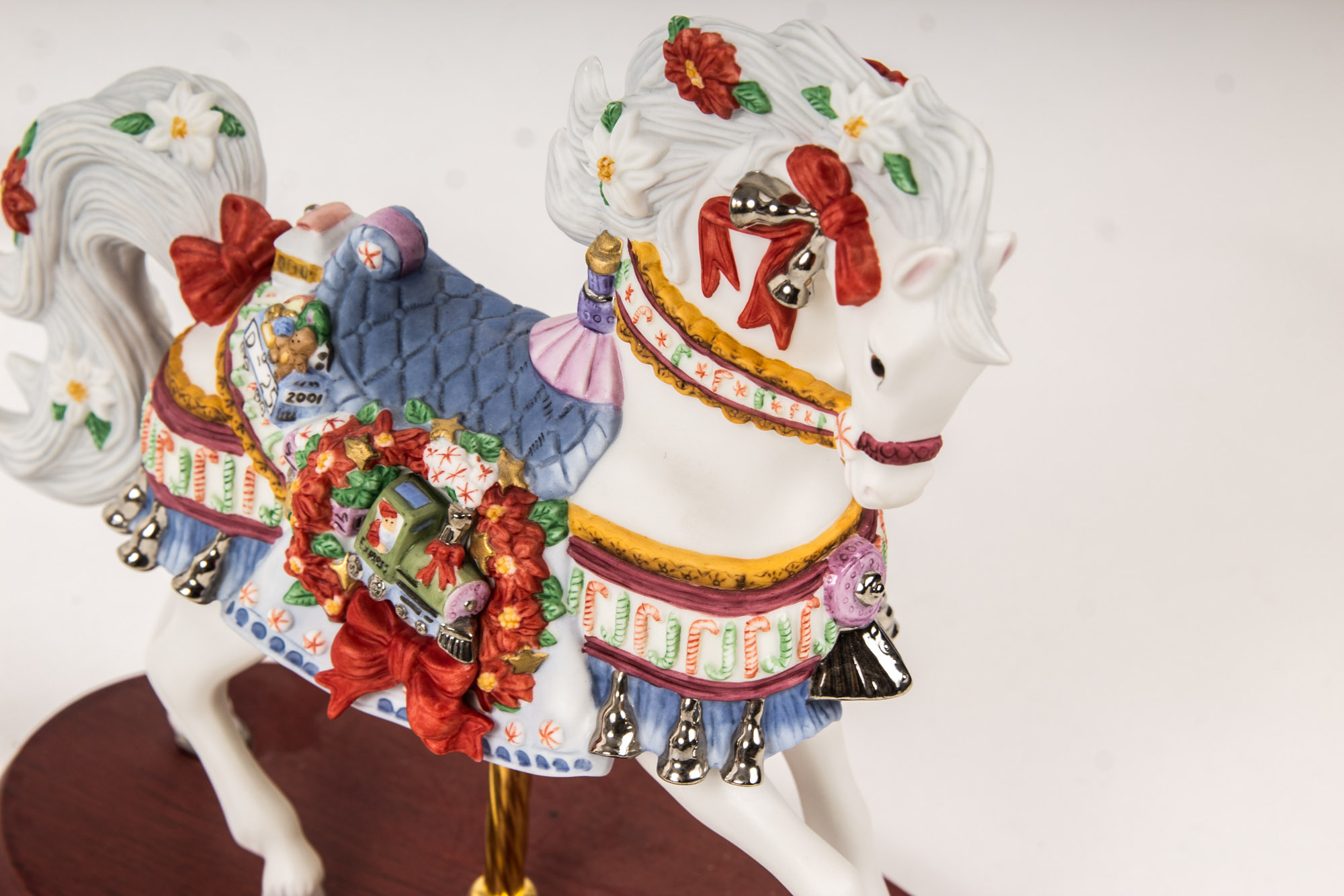 2000s Lenox Christmas Carousel Horses