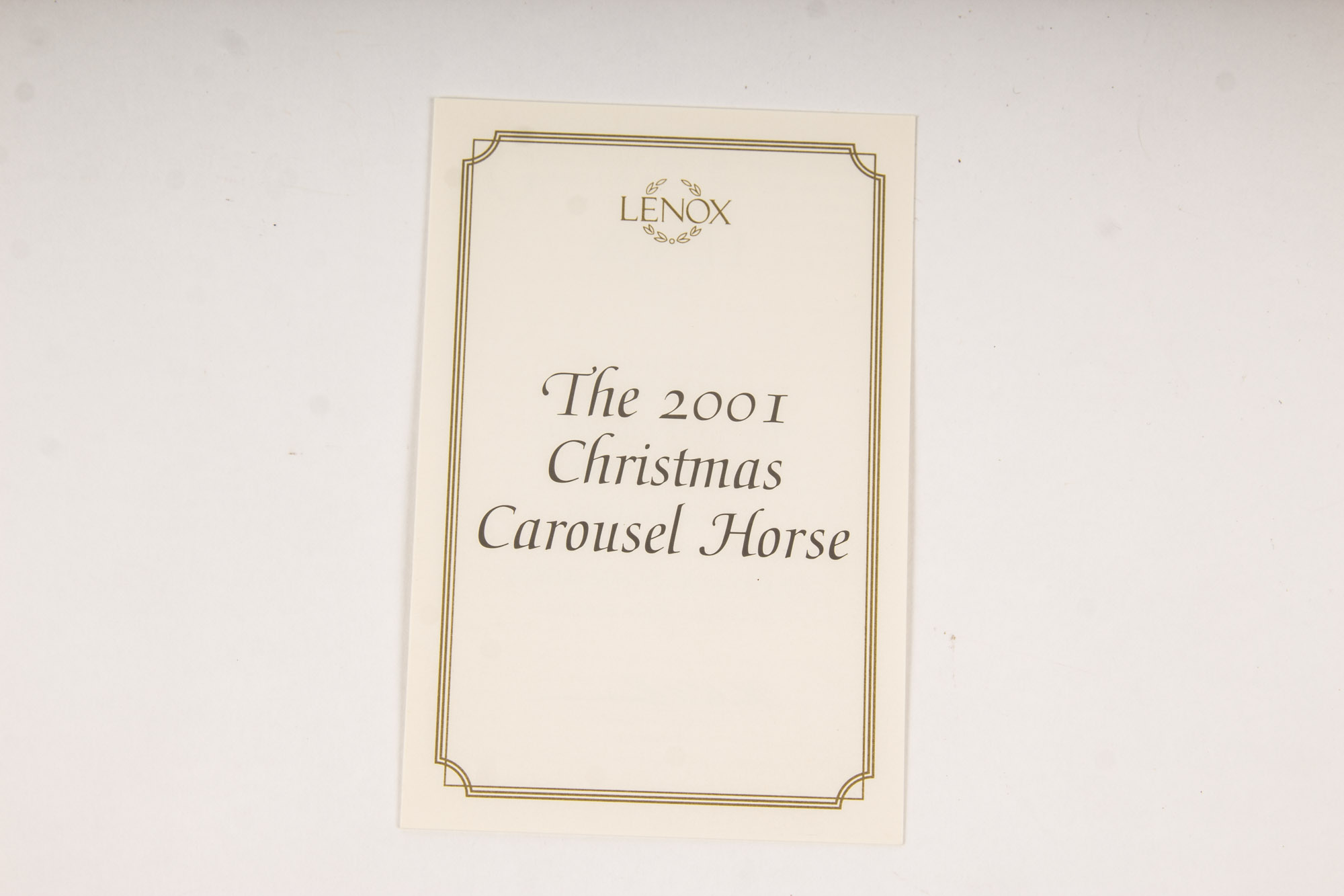 2000s Lenox Christmas Carousel Horses