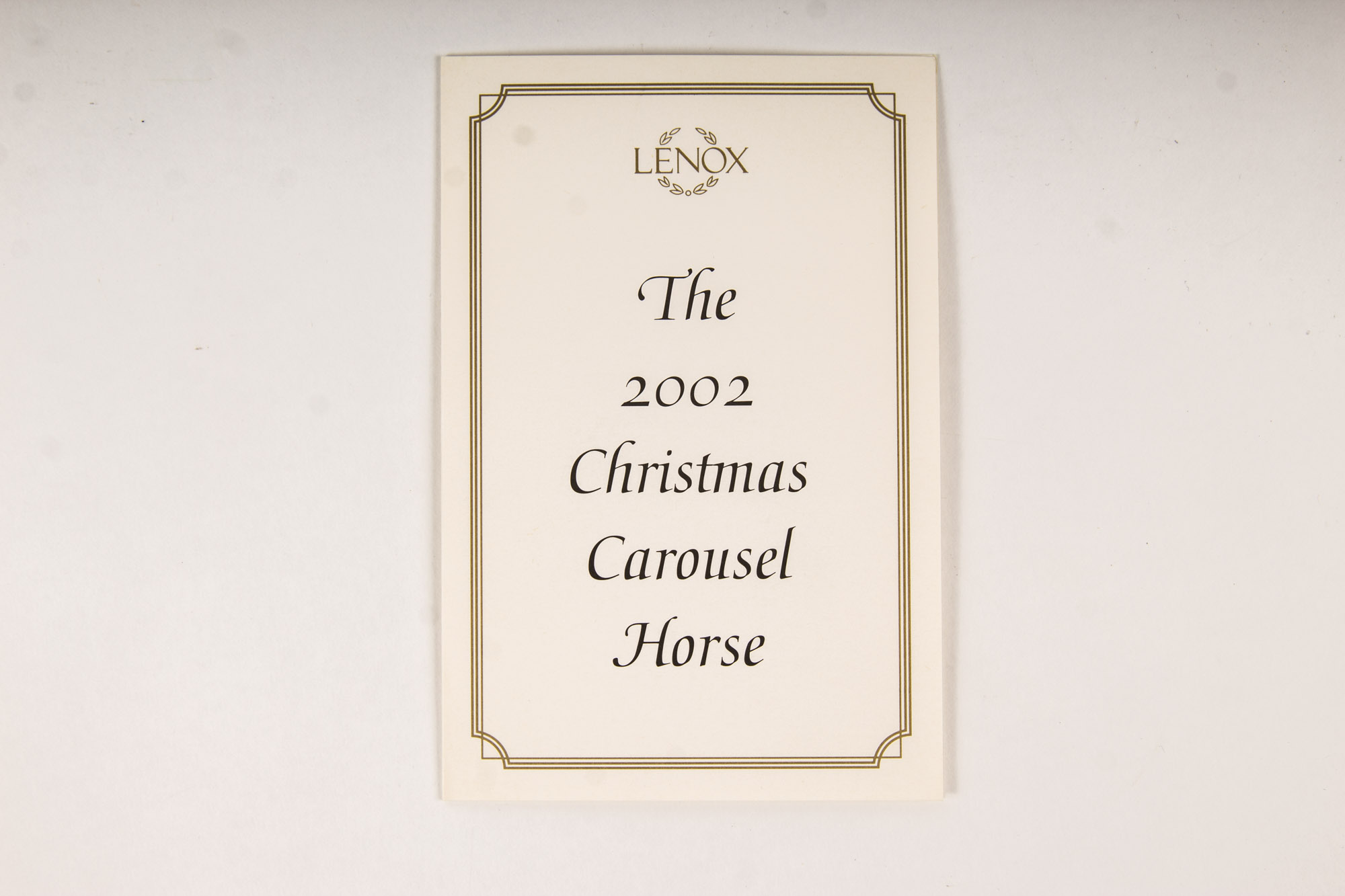 2000s Lenox Christmas Carousel Horses