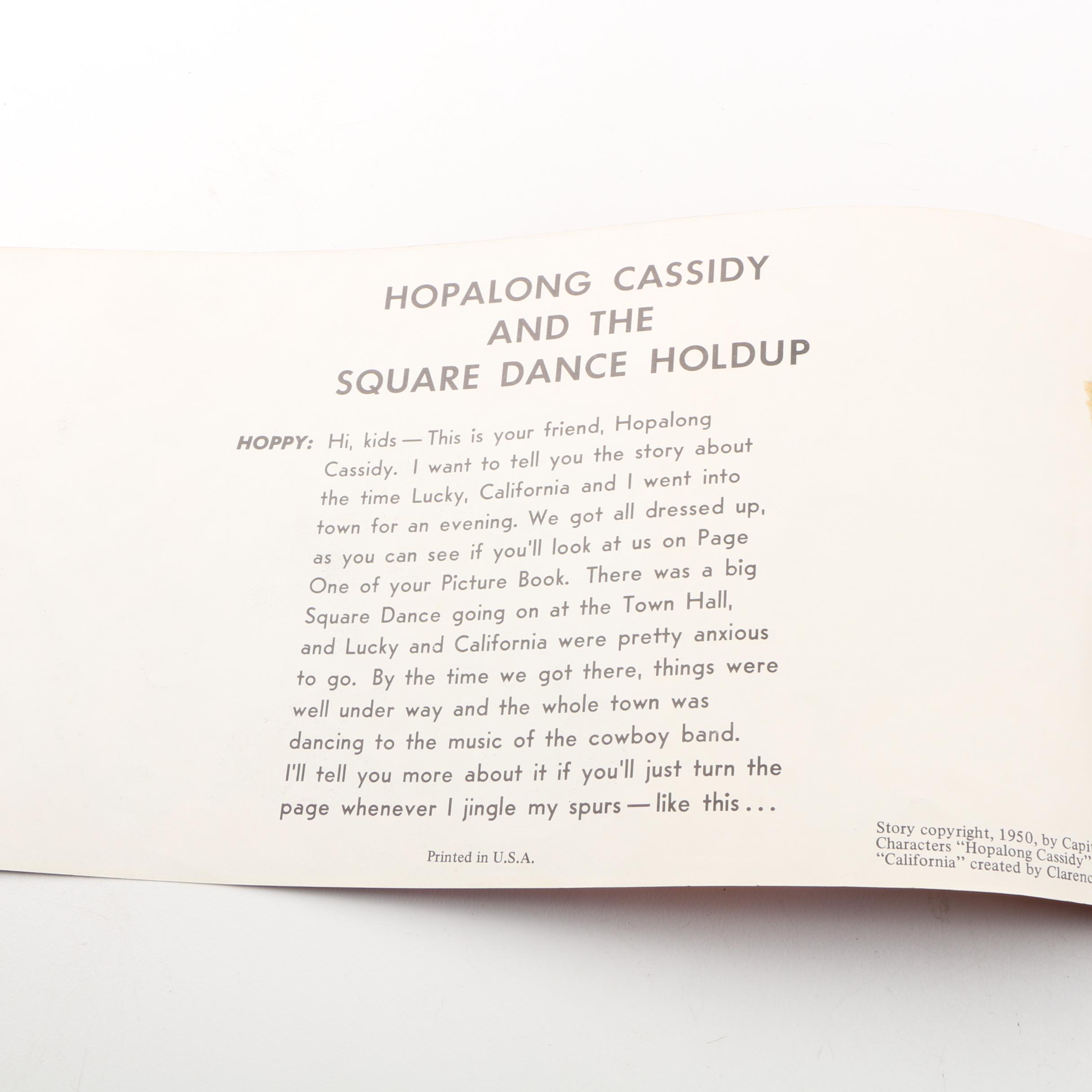 Hopalong Cassidy Children's Books, Photographs, Records and Other Memorabilia