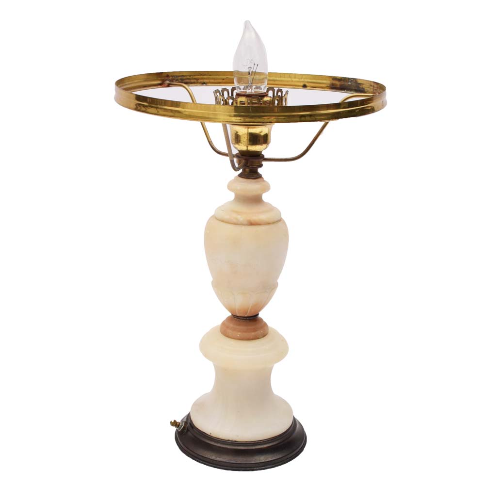 Vintage Alabaster Parlor Lamp