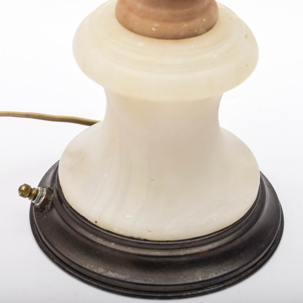 Vintage Alabaster Parlor Lamp