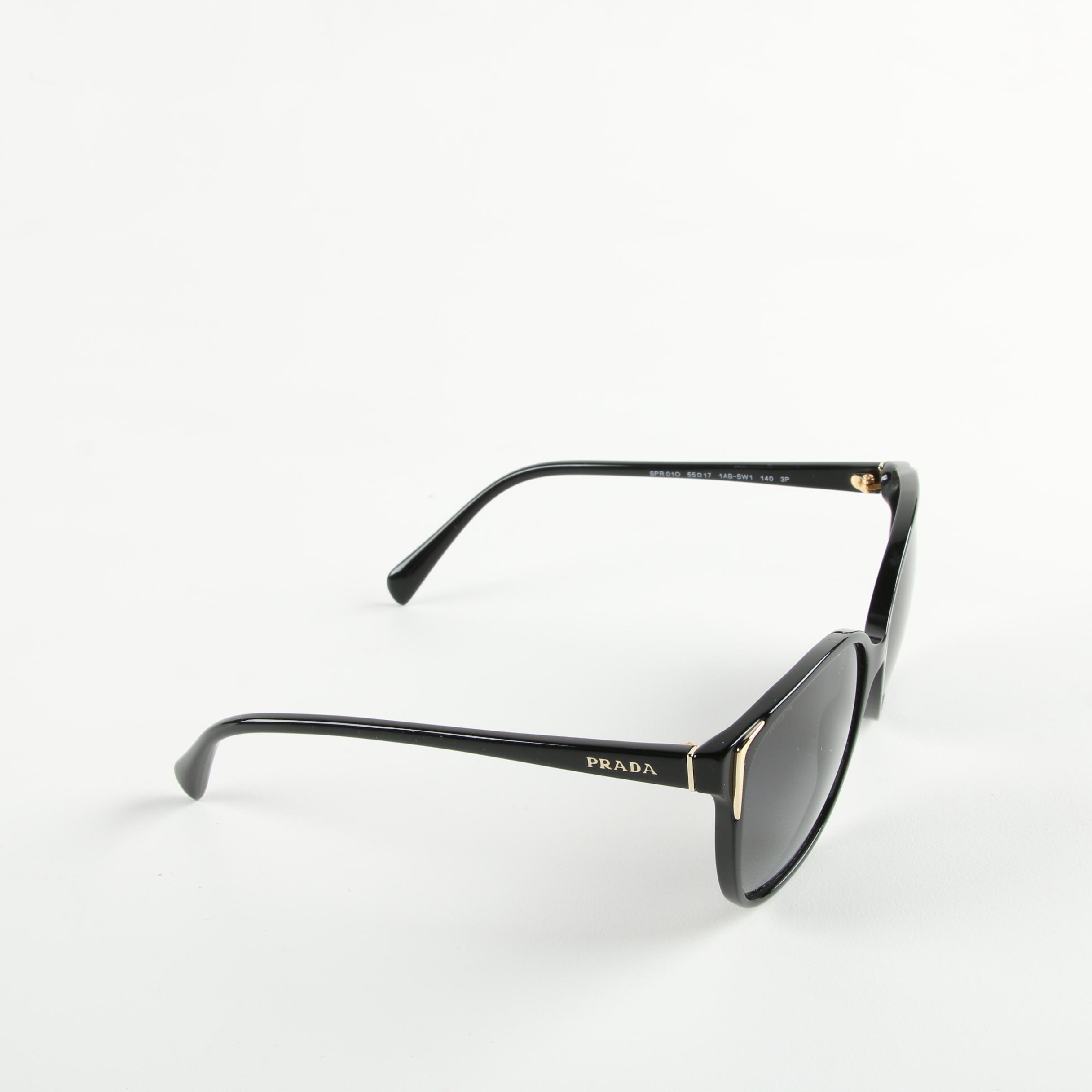 Prada SP010 Modified Cat Eye Sunglasses