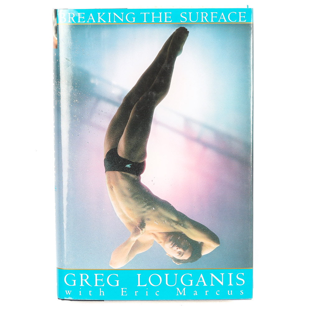Signed Greg Louganis Autobiography "Breaking the Surface"