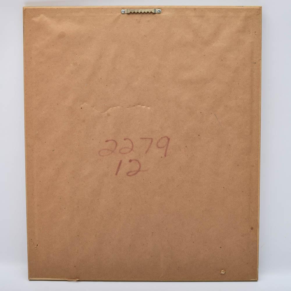 Carmel Foret Limited Edition Floral Offset Lithograph on Paper