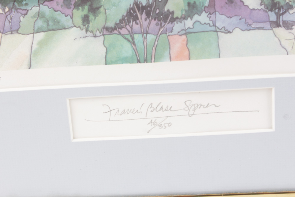 Signed Limited Edition Offset Lithograph Pair by Francis Sporer