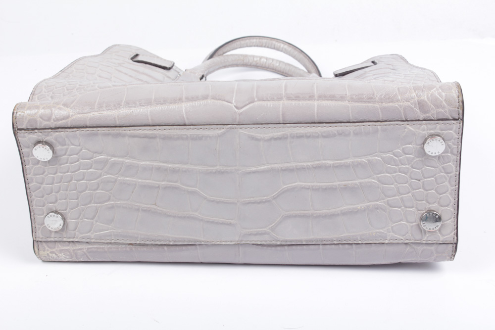 MICHAEL Michael Kors Hamilton Alligator Embossed Leather Handbag