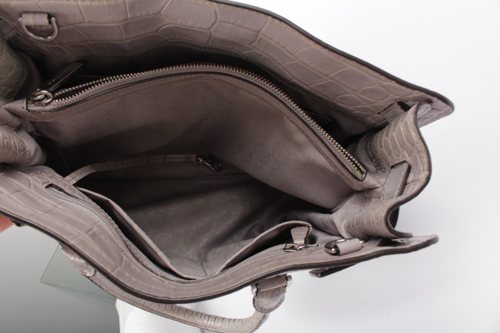 MICHAEL Michael Kors Hamilton Alligator Embossed Leather Handbag