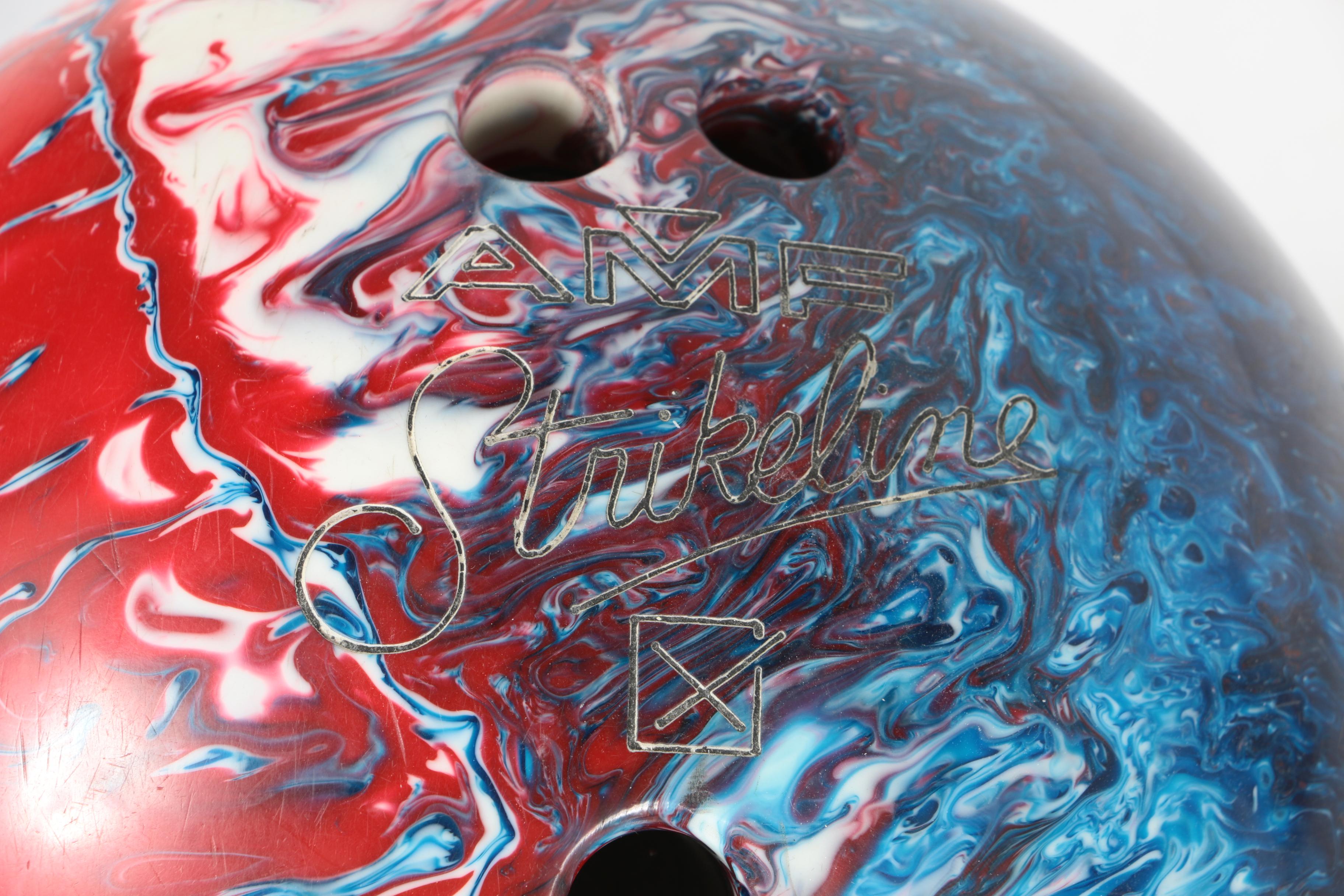 Vintage AMF Strikeline Bowling Ball with Bag EBTH