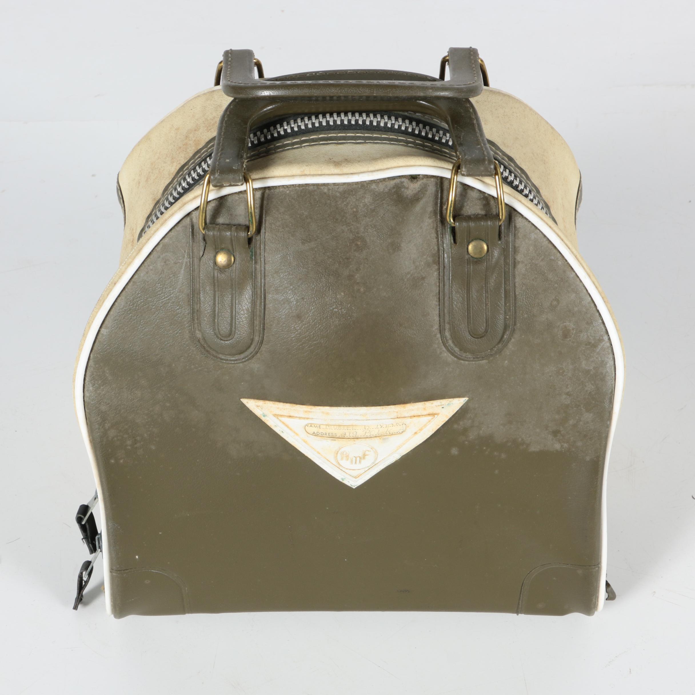 Vintage AMF Strikeline Bowling Ball with Bag