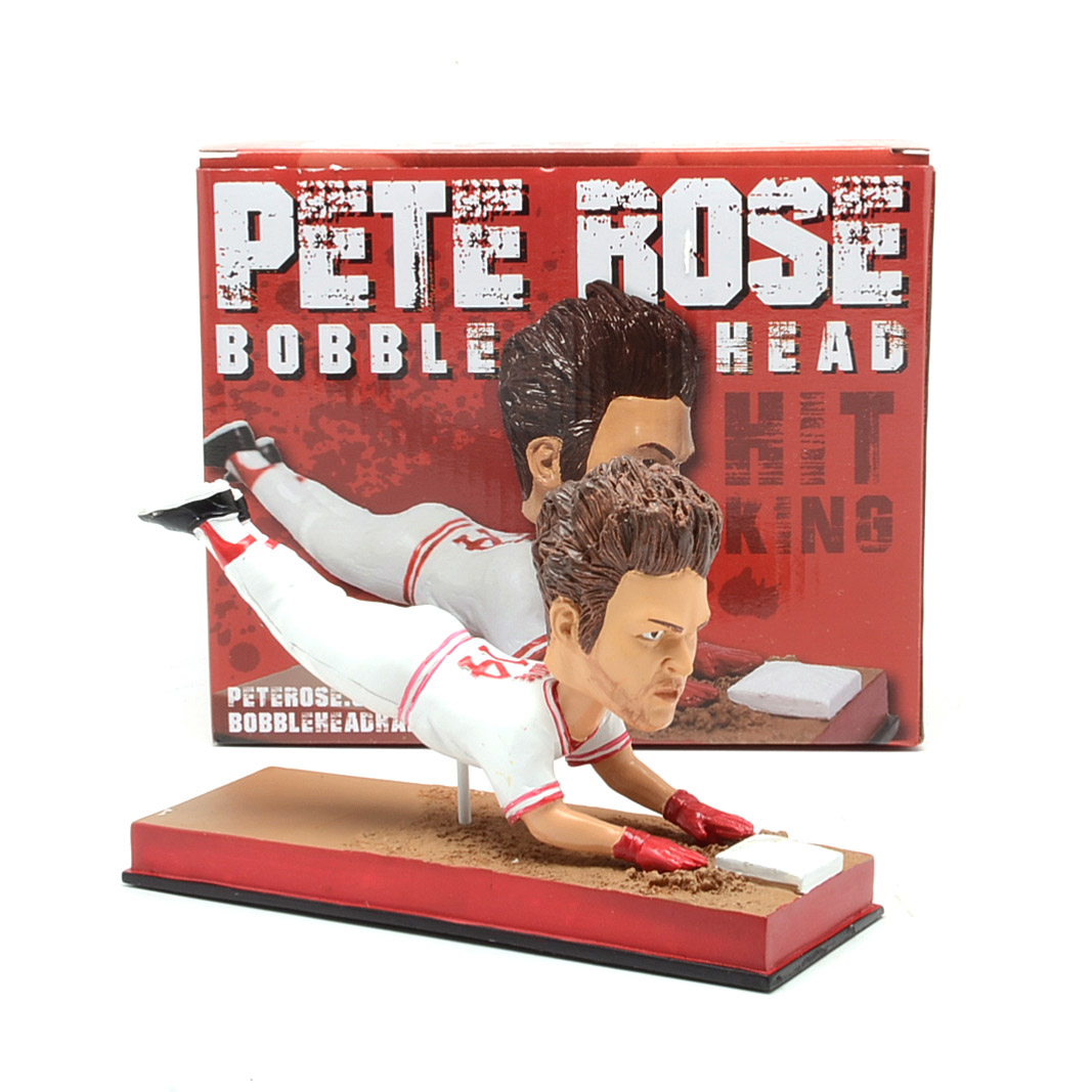 Pete Rose Sliding Head First Bobblehead